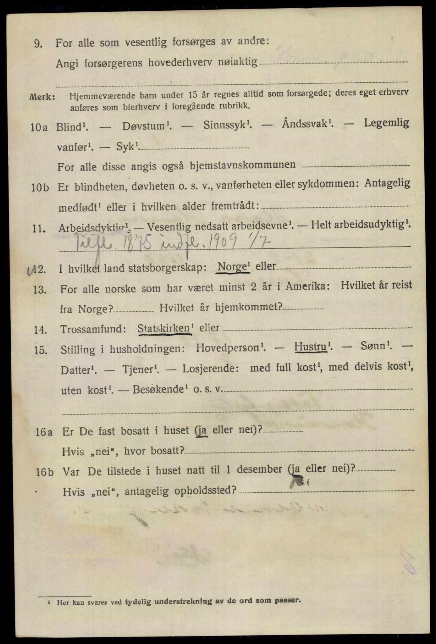 SAO, 1920 census for Kristiania, 1920, p. 434874