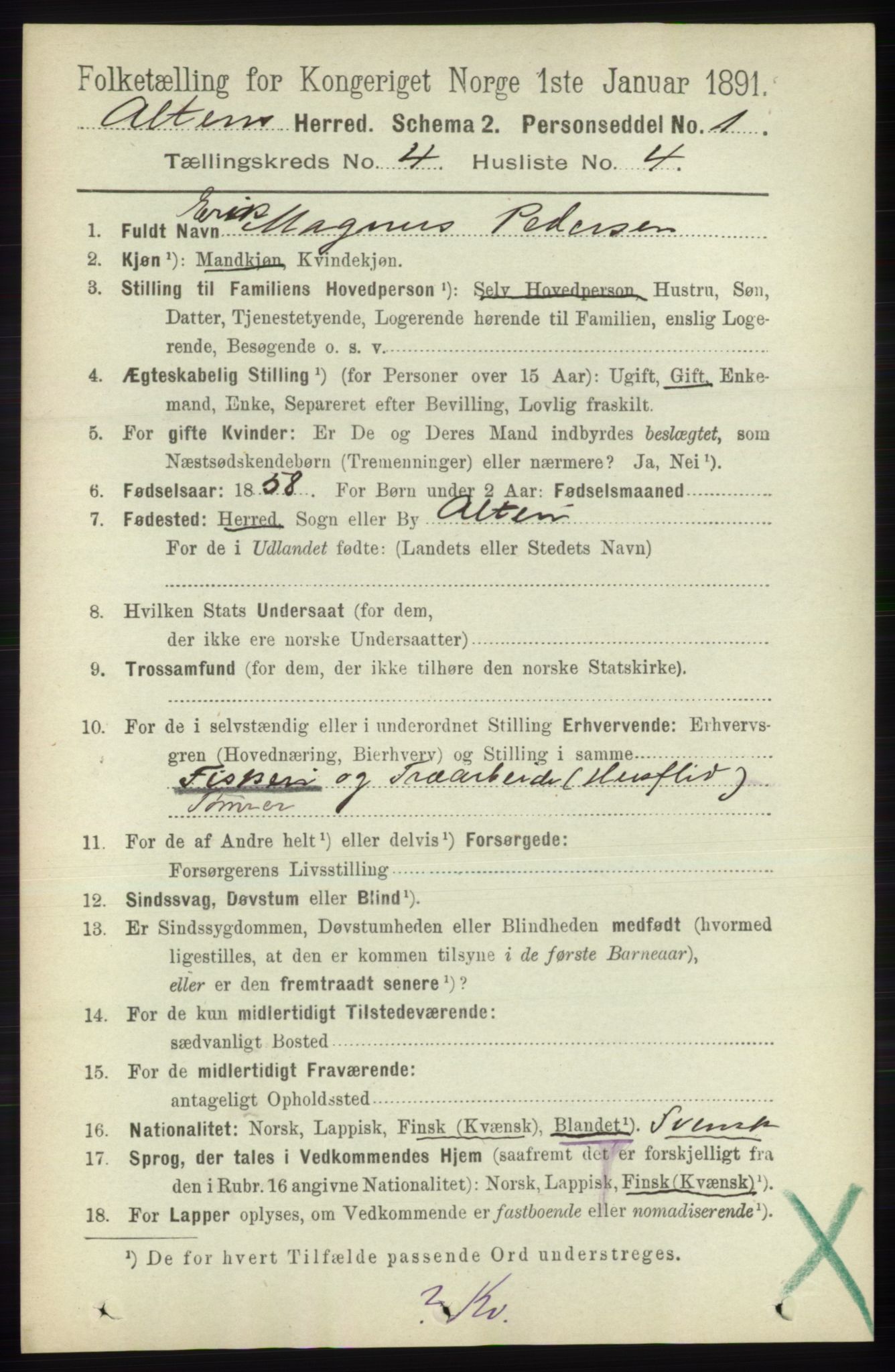 RA, 1891 census for 2012 Alta, 1891, p. 1377