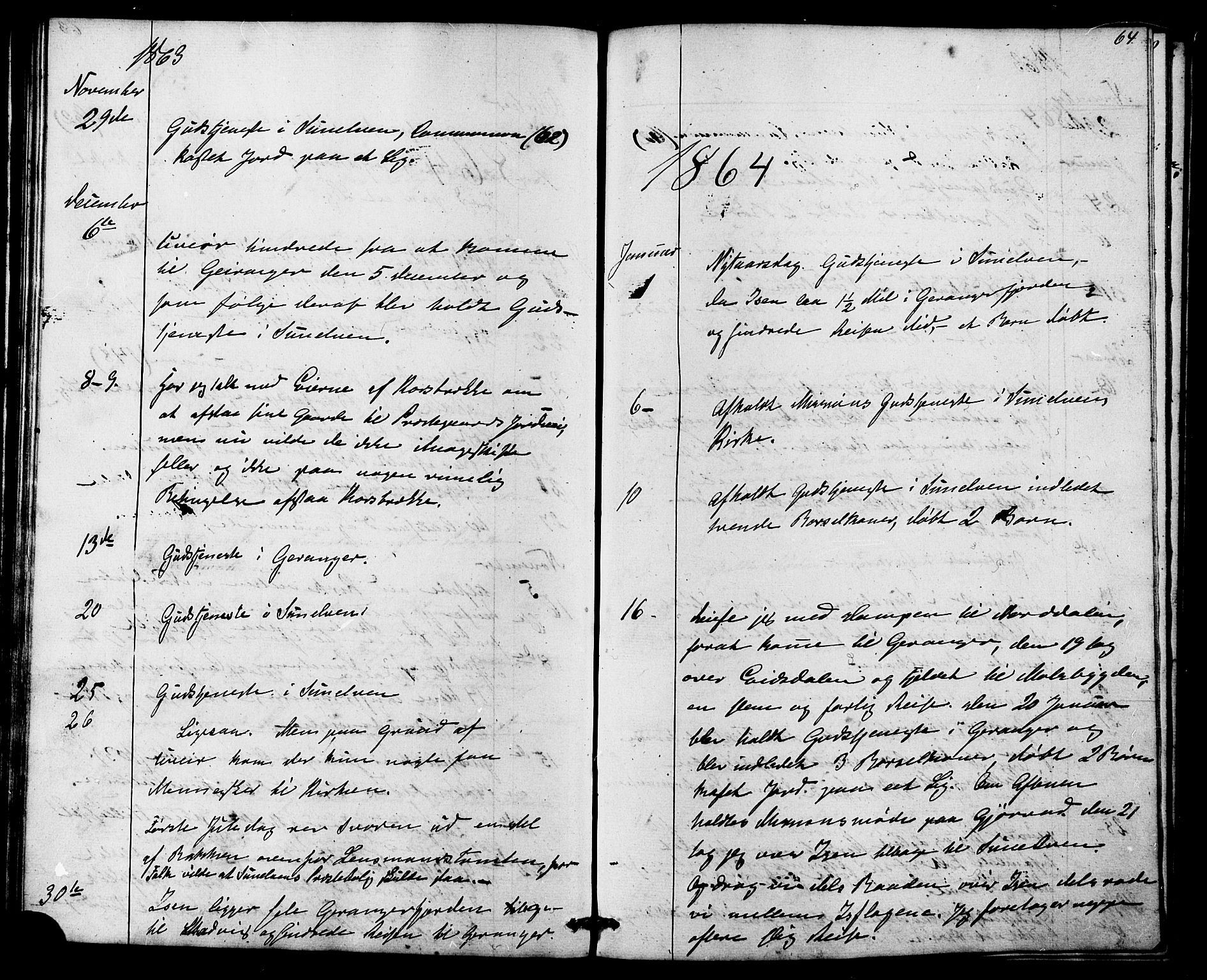 Ministerialprotokoller, klokkerbøker og fødselsregistre - Møre og Romsdal, SAT/A-1454/517/L0225: Parish register (official) no. 517A05, 1858-1871, p. 64