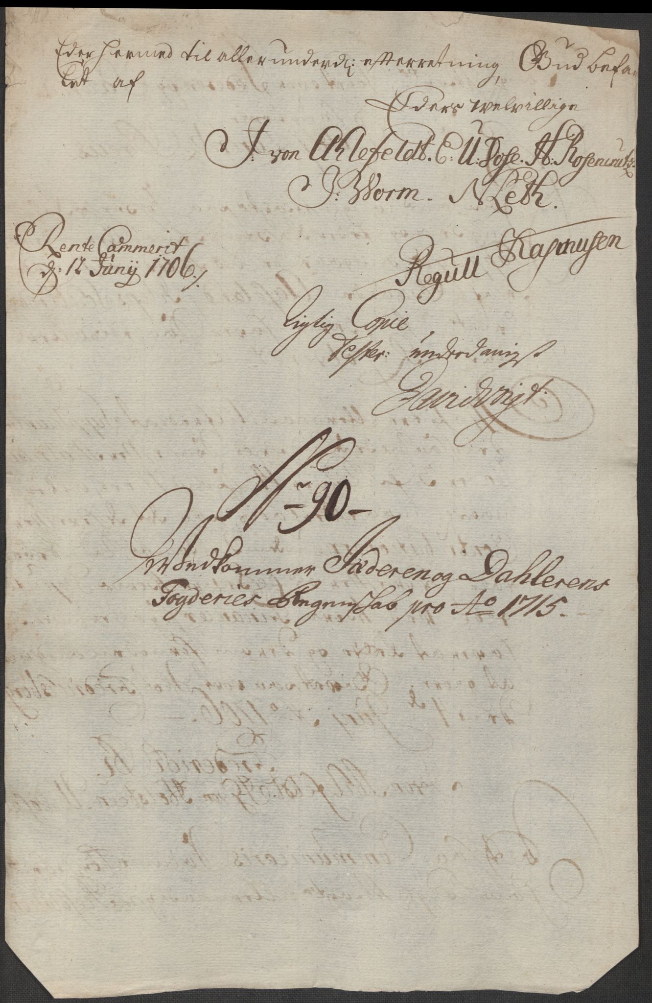 Rentekammeret inntil 1814, Reviderte regnskaper, Fogderegnskap, AV/RA-EA-4092/R46/L2740: Fogderegnskap Jæren og Dalane, 1715-1716, p. 278