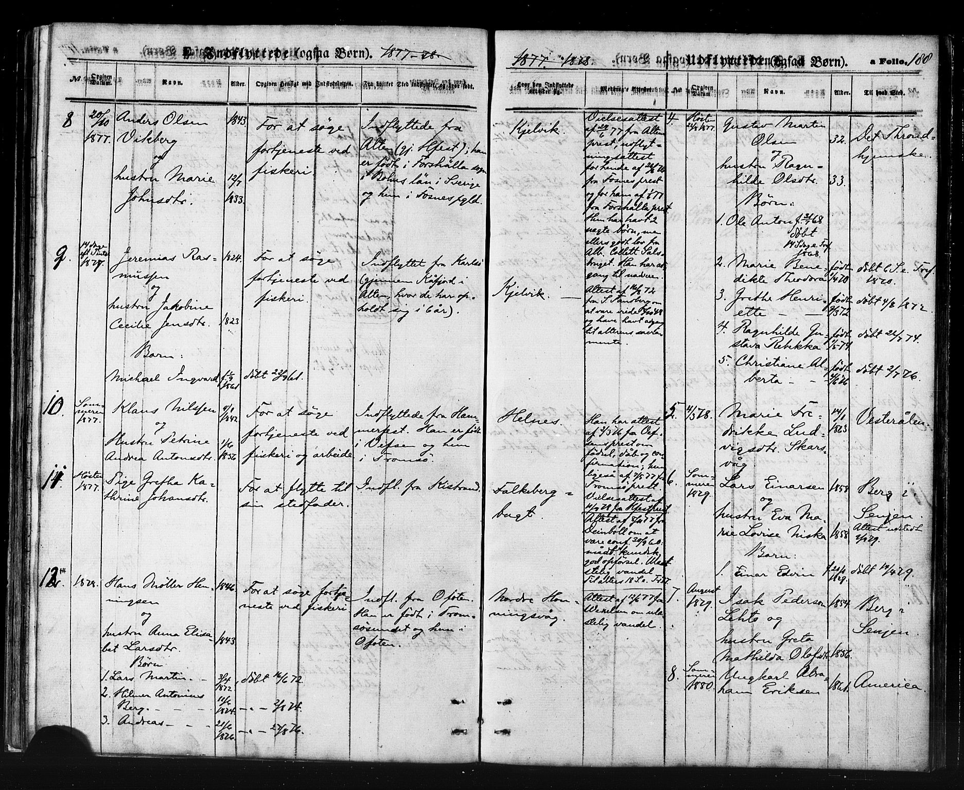 Måsøy sokneprestkontor, AV/SATØ-S-1348/H/Ha/L0006kirke: Parish register (official) no. 6, 1861-1886, p. 188