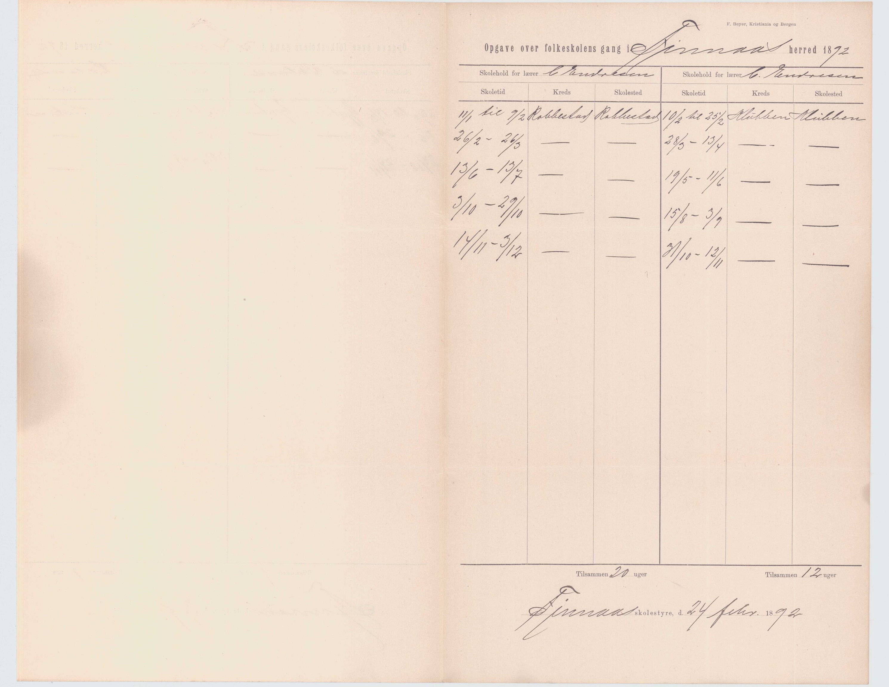 Finnaas kommune. Skulestyret, IKAH/1218a-211/D/Da/L0001/0002: Kronologisk ordna korrespondanse / Kronologisk ordna korrespondanse , 1890-1892, p. 149