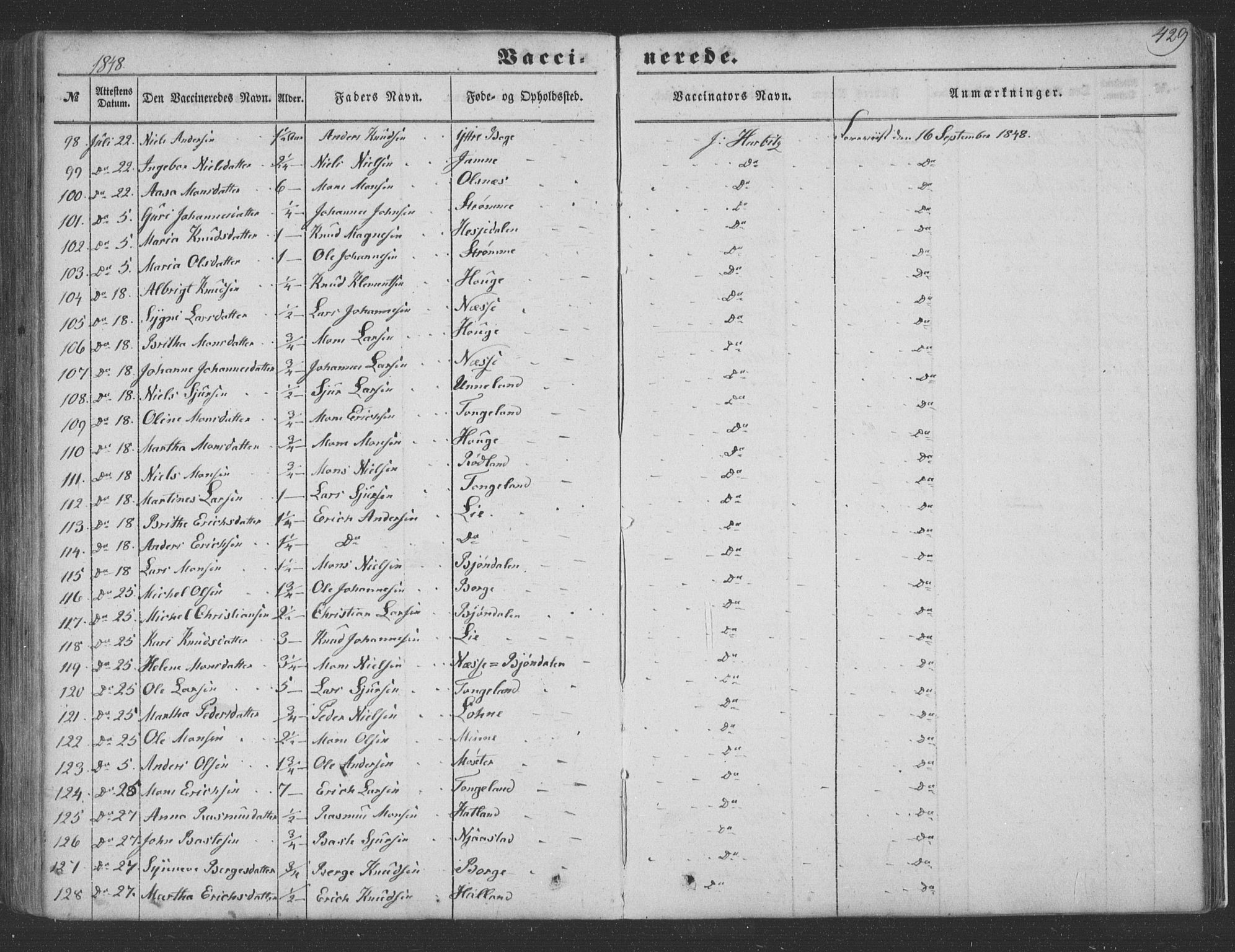 Haus sokneprestembete, SAB/A-75601/H/Haa: Parish register (official) no. A 16 II, 1848-1857, p. 429