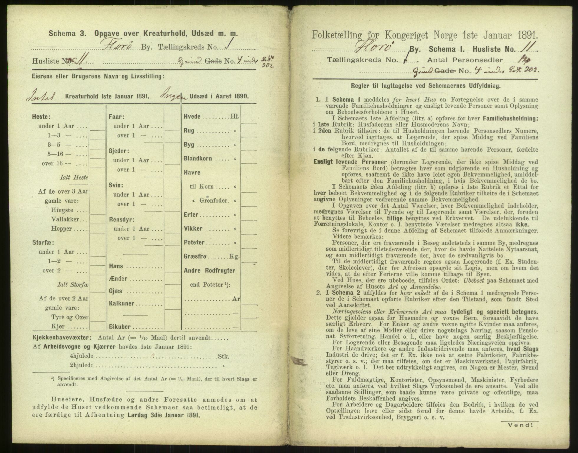 RA, 1891 census for 1401 Florø, 1891, p. 29