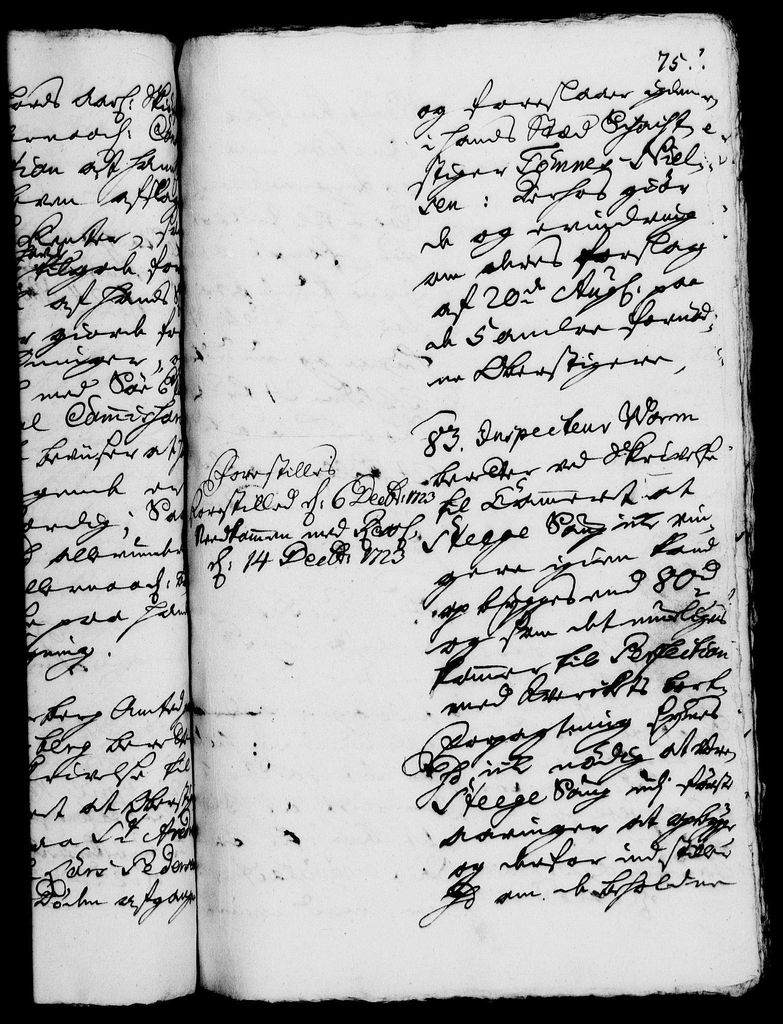 Rentekammeret, Kammerkanselliet, AV/RA-EA-3111/G/Gh/Gha/L0006: Norsk ekstraktmemorialprotokoll (merket RK 53.51), 1723-1724, p. 75