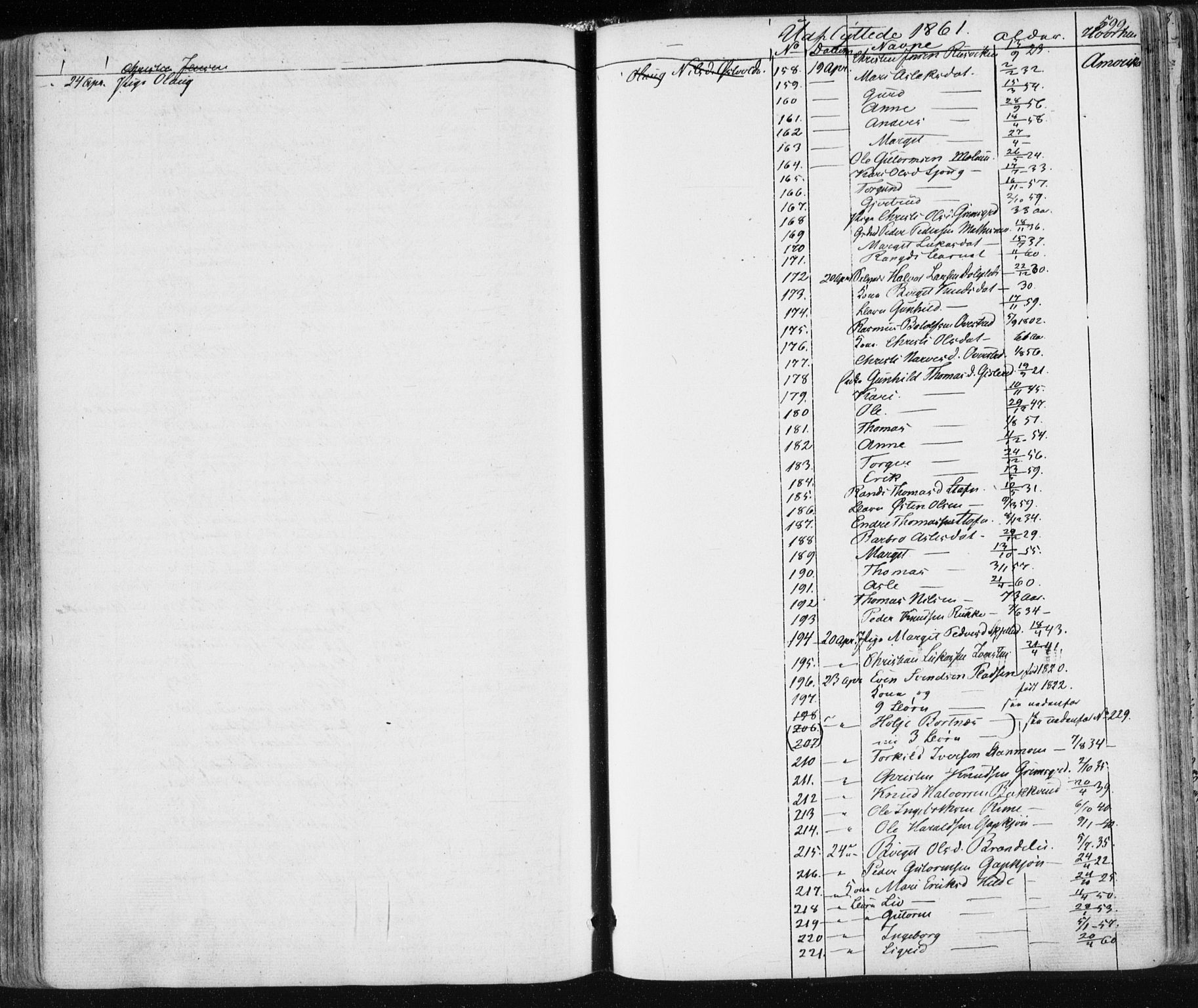 Nes kirkebøker, AV/SAKO-A-236/F/Fa/L0009: Parish register (official) no. 9, 1834-1863, p. 599