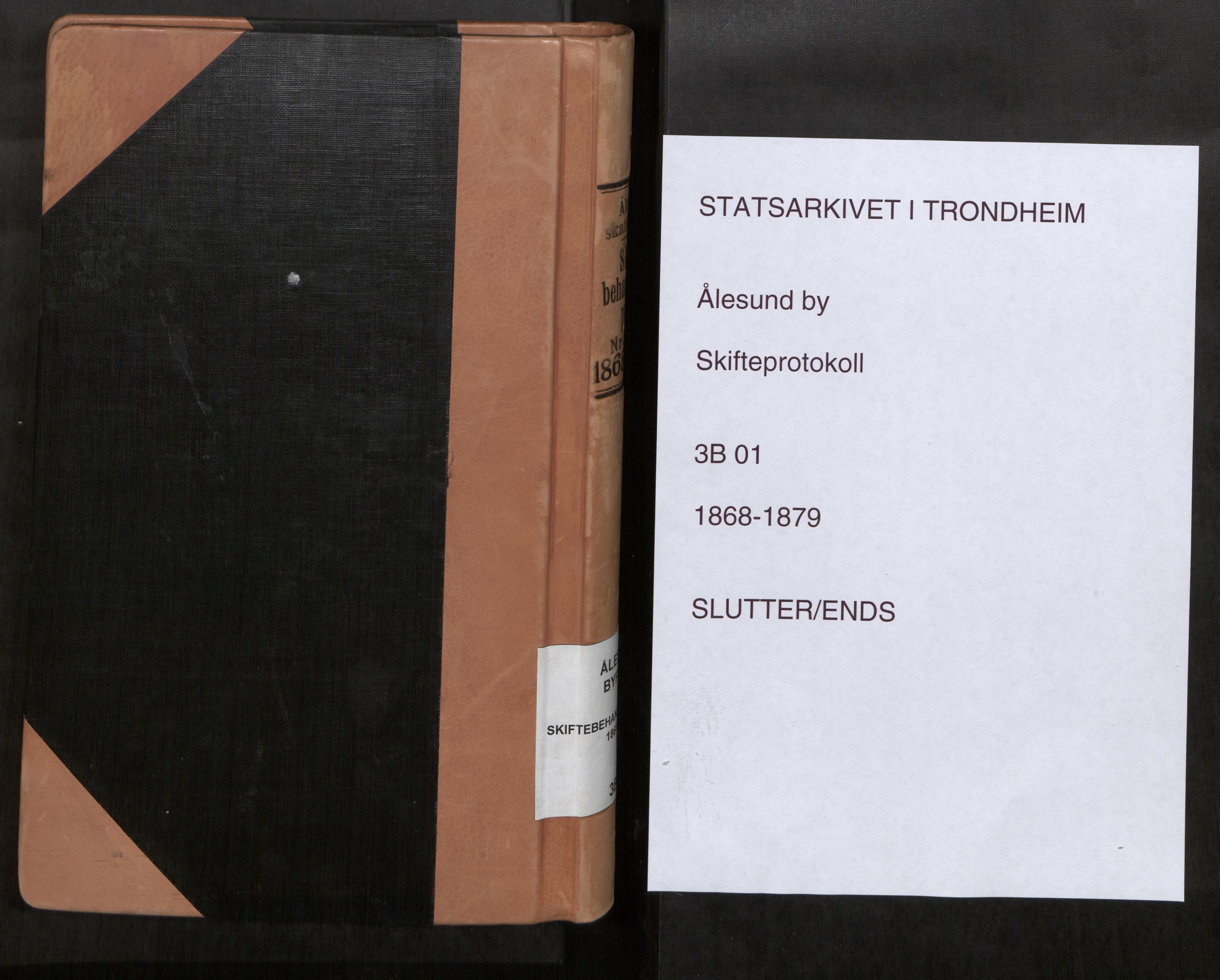 Ålesund byfogd, SAT/A-4384/0001/03/03B/L0001: Skiftebehandlingsprotokoll, 1868-1879