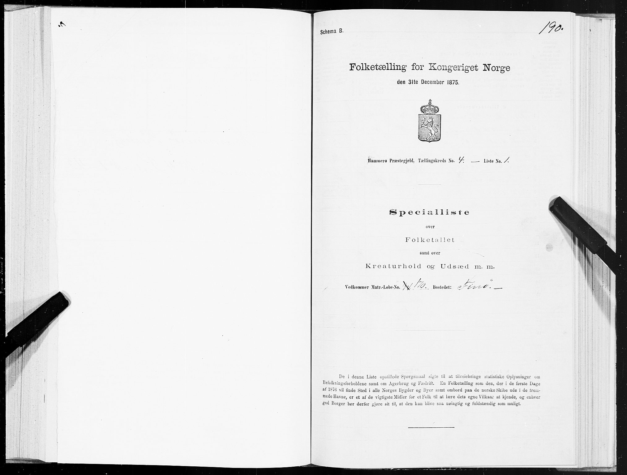 SAT, 1875 census for 1849P Hamarøy, 1875, p. 2190