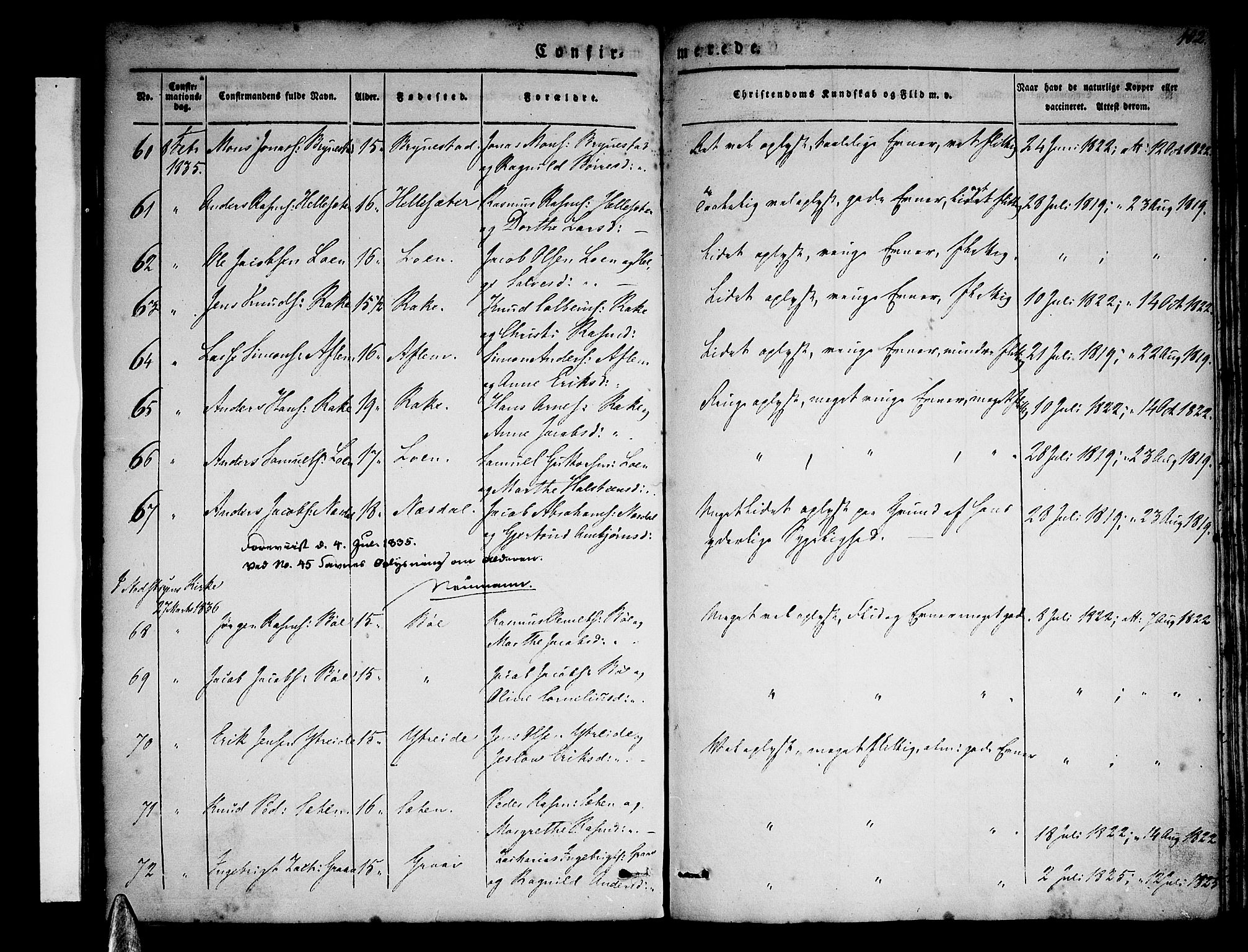 Stryn Sokneprestembete, SAB/A-82501: Parish register (official) no. A 1, 1832-1845, p. 102