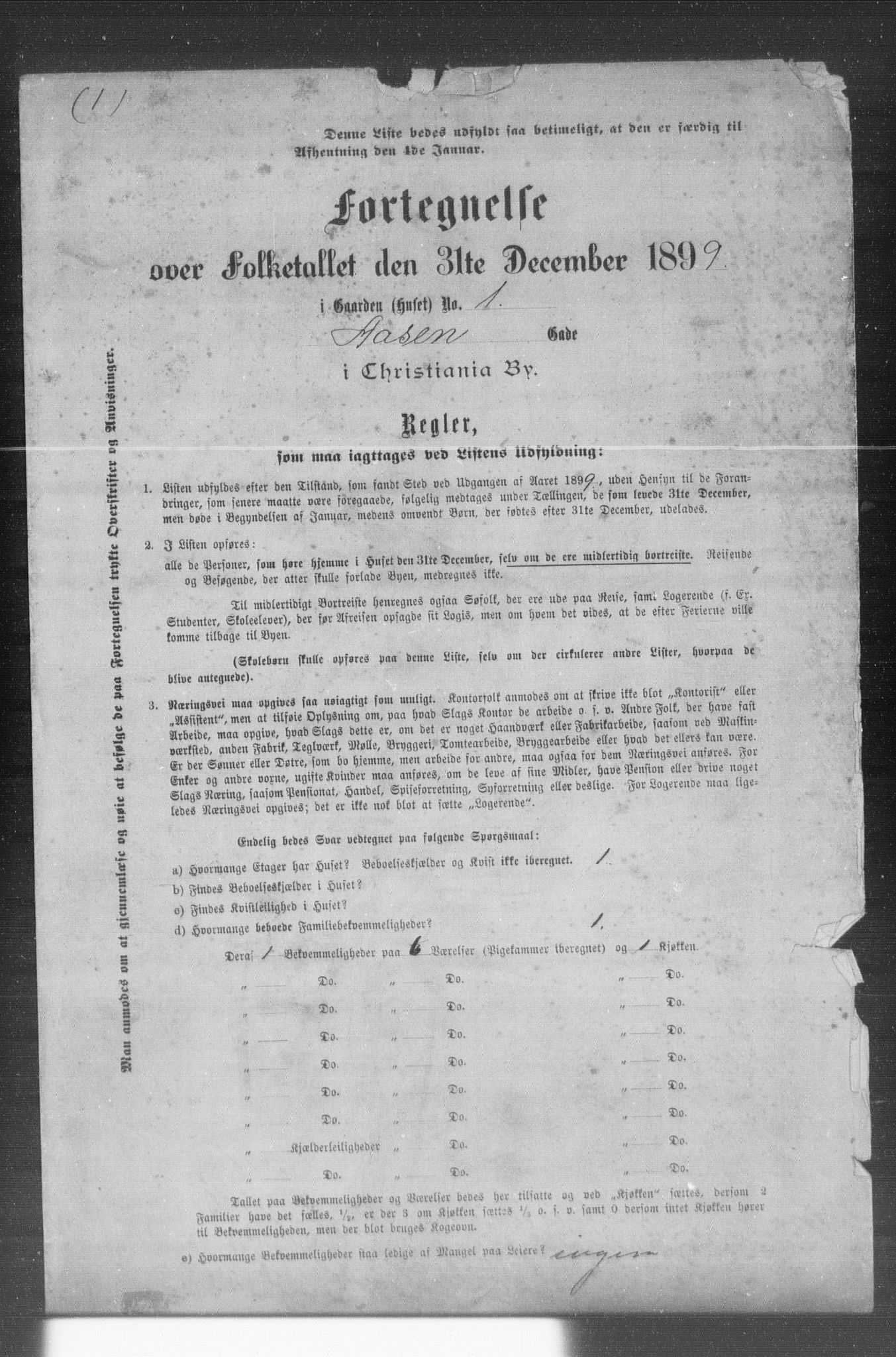 OBA, Municipal Census 1899 for Kristiania, 1899, p. 16752