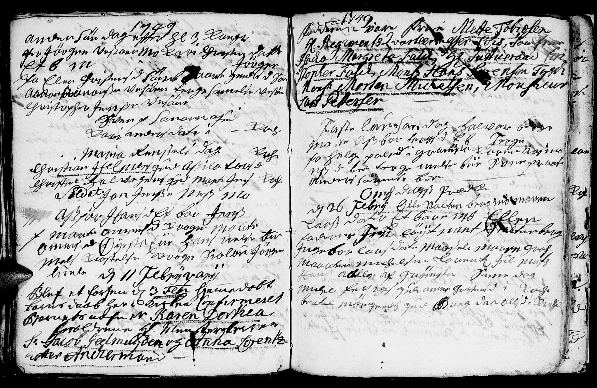 Fjære sokneprestkontor, AV/SAK-1111-0011/F/Fb/L0001: Parish register (copy) no. B 1, 1732-1750, p. 174