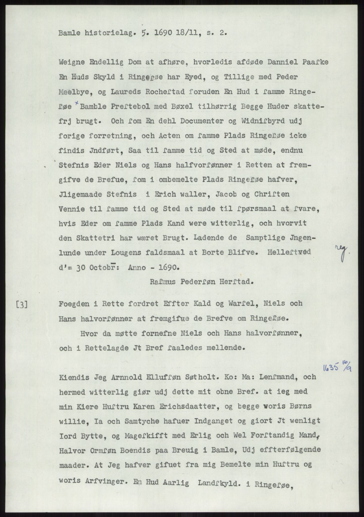 Samlinger til kildeutgivelse, Diplomavskriftsamlingen, AV/RA-EA-4053/H/Ha, p. 1363