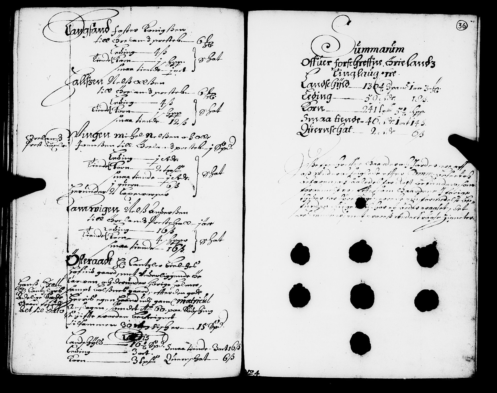 Rentekammeret inntil 1814, Realistisk ordnet avdeling, AV/RA-EA-4070/N/Nb/Nba/L0049: Fosen fogderi, 1668, p. 35b-36a