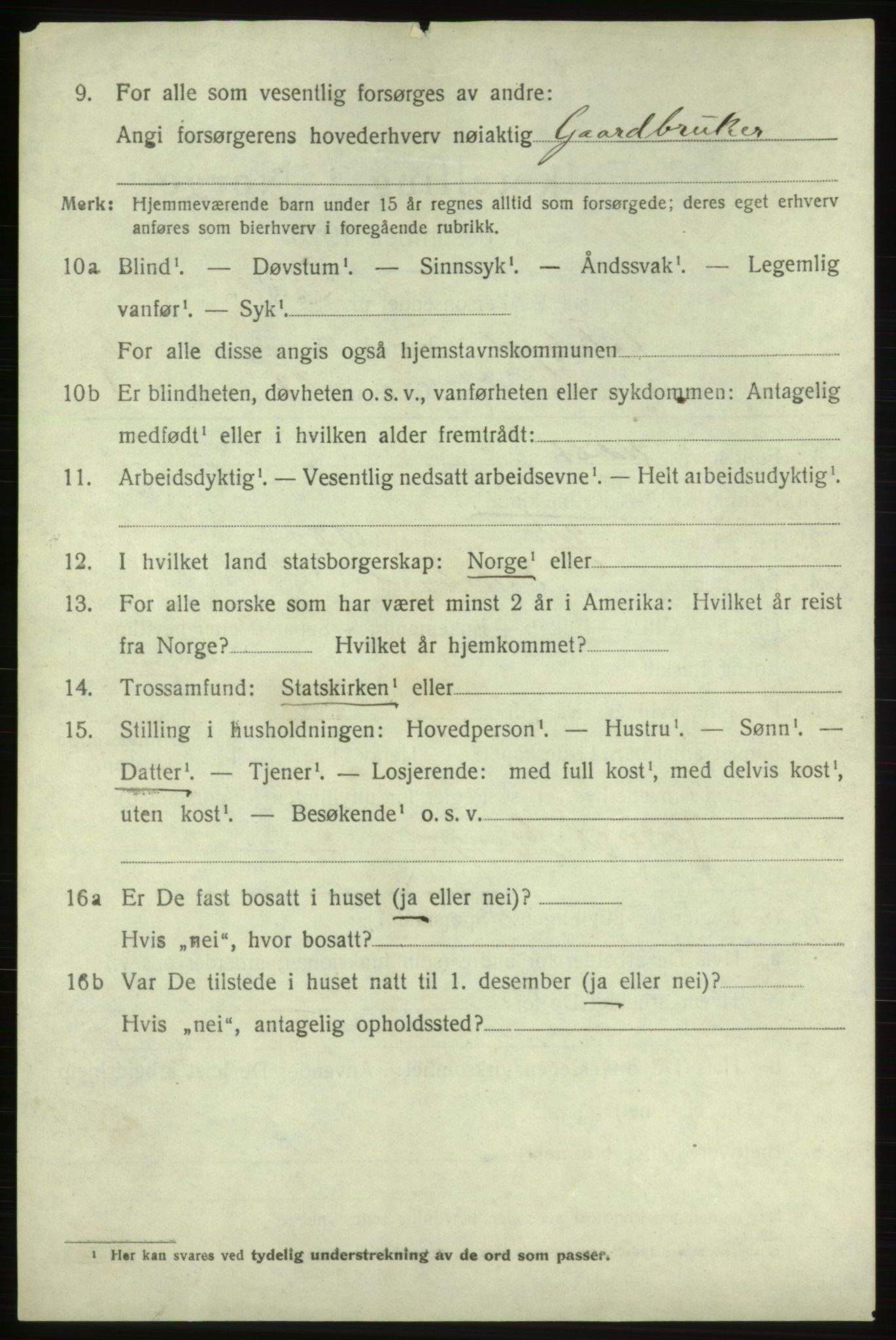 SAB, 1920 census for Vikebygd, 1920, p. 2344