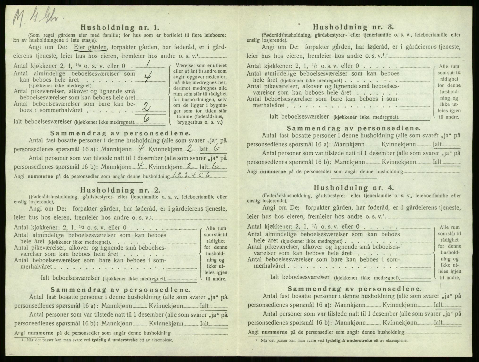 SAKO, 1920 census for Stokke, 1920, p. 1853