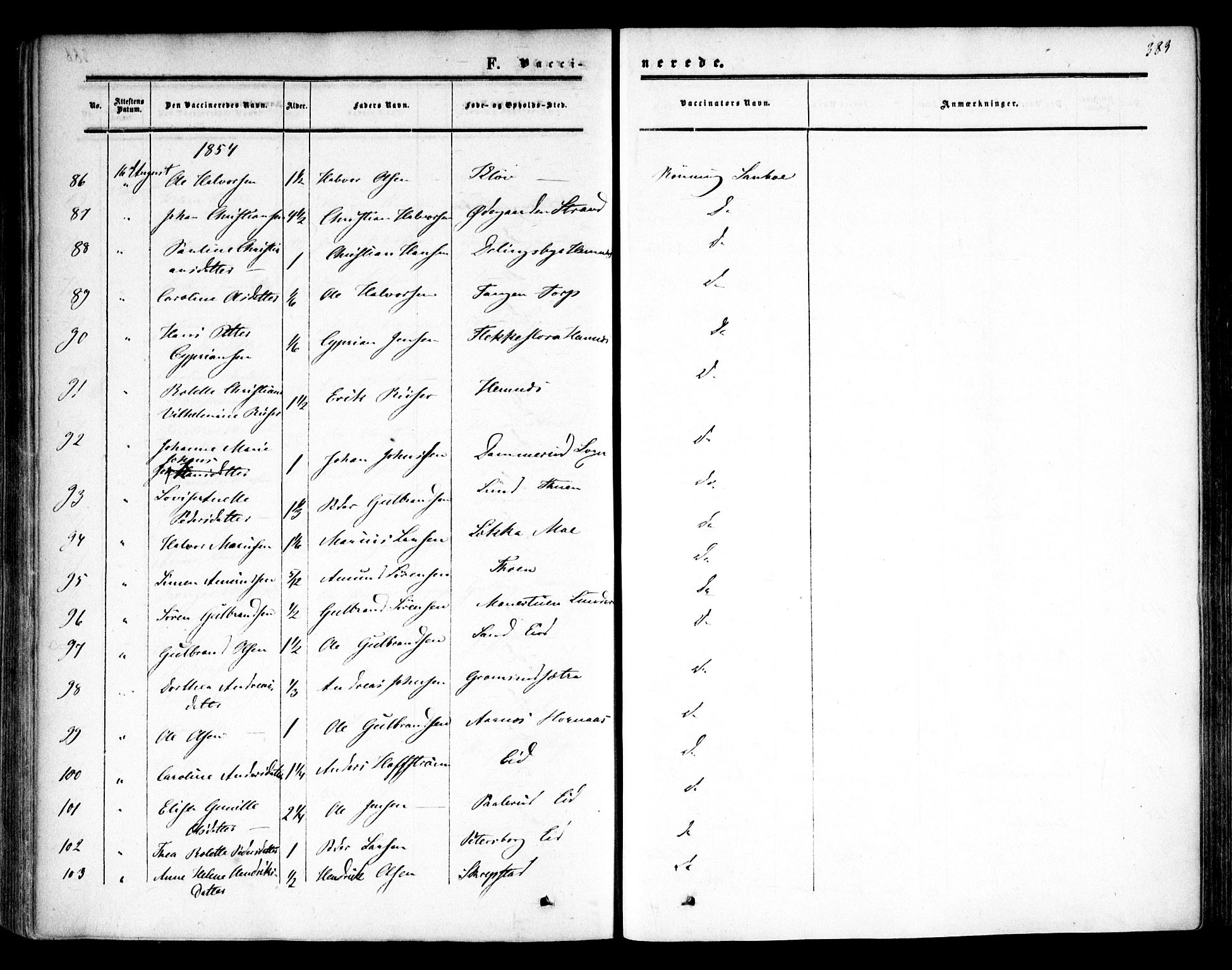 Høland prestekontor Kirkebøker, AV/SAO-A-10346a/F/Fa/L0010: Parish register (official) no. I 10, 1854-1861, p. 389