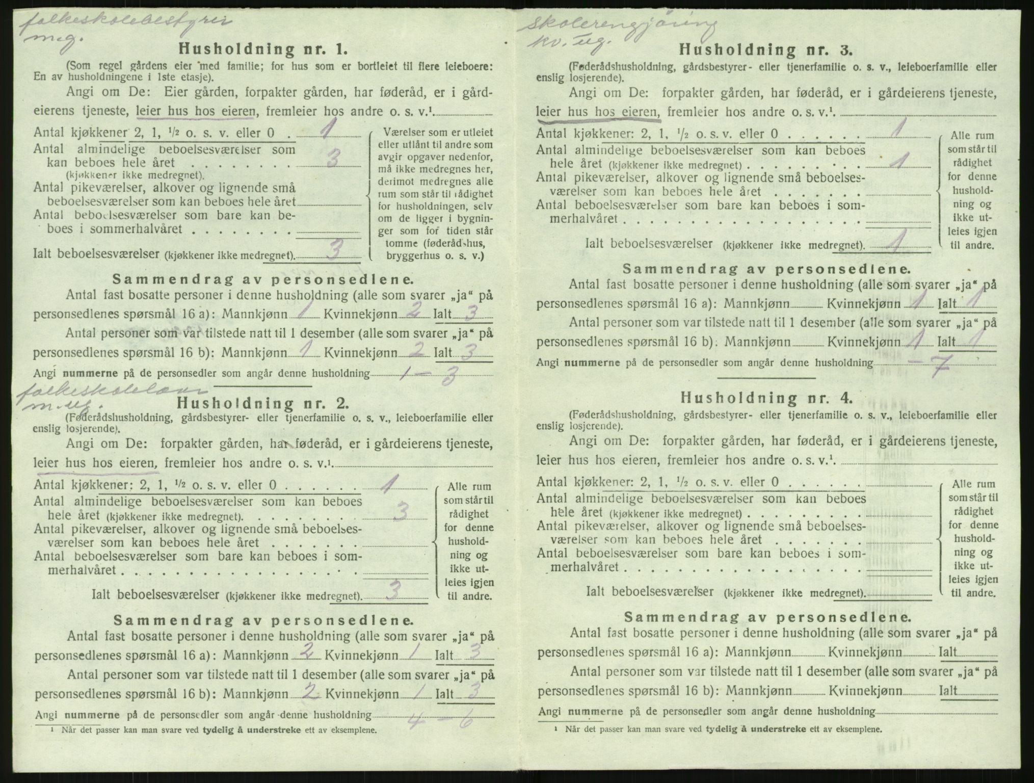 SAK, 1920 census for Stokken, 1920, p. 571