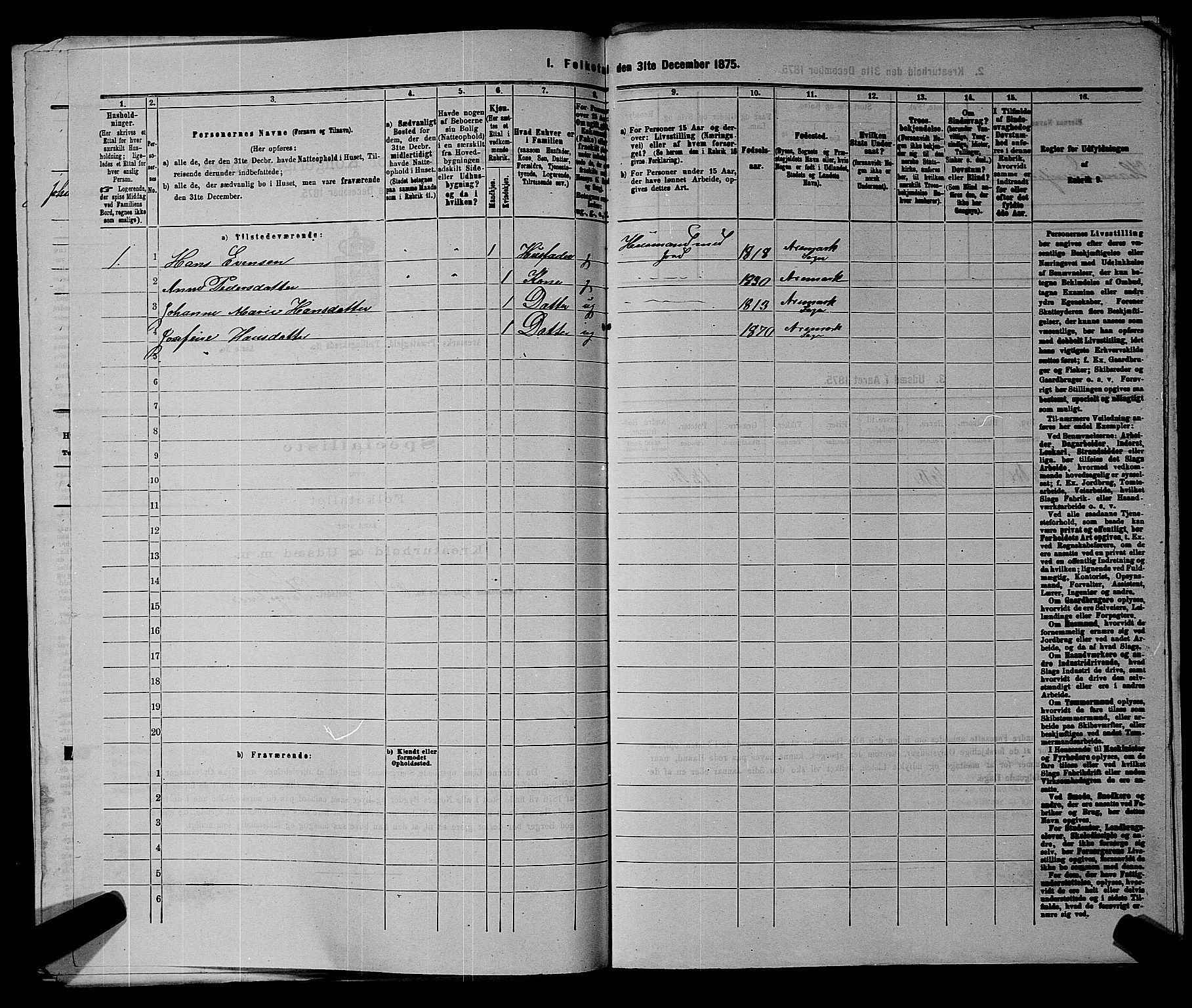 RA, 1875 census for 0118P Aremark, 1875, p. 139