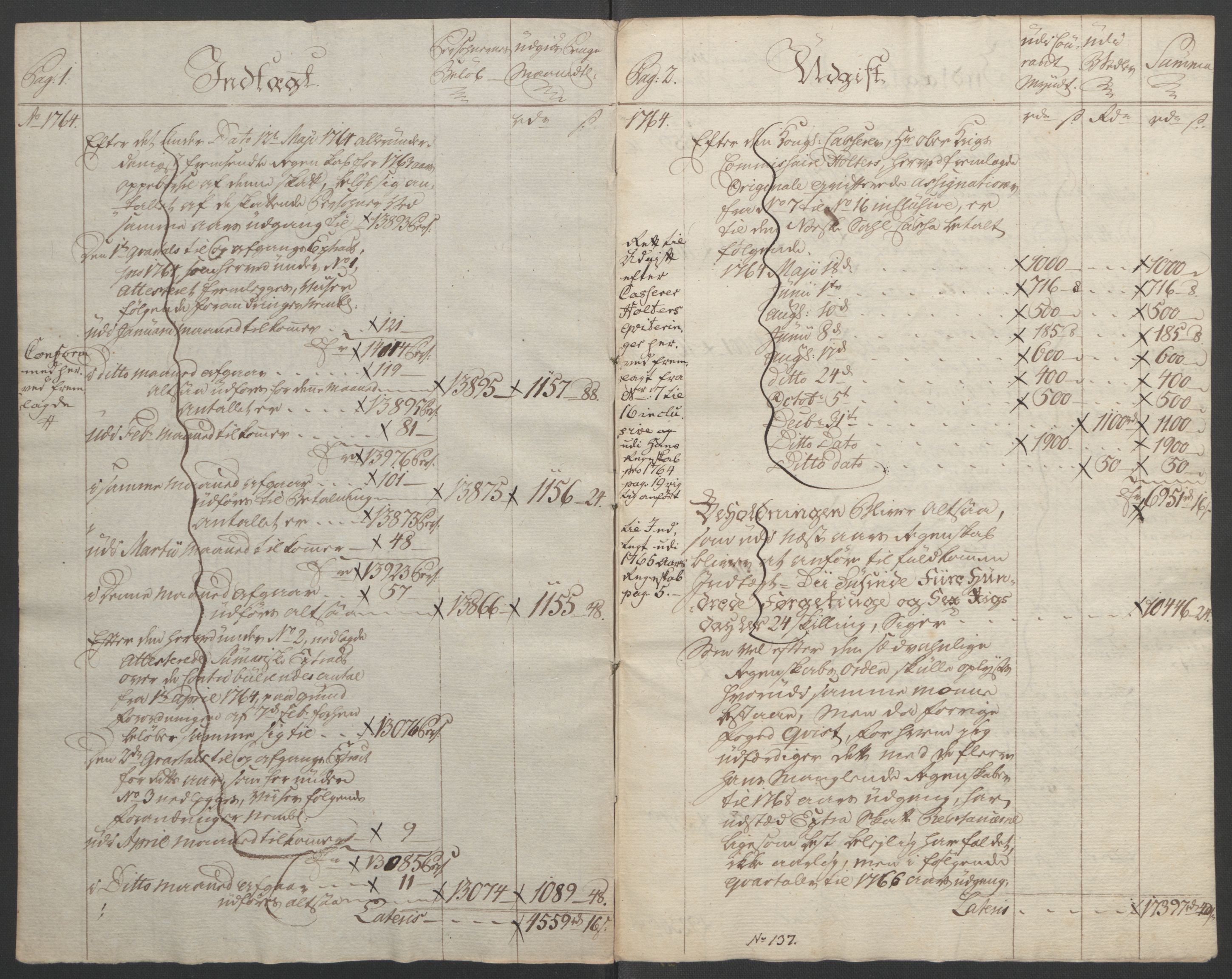 Rentekammeret inntil 1814, Reviderte regnskaper, Fogderegnskap, AV/RA-EA-4092/R39/L2424: Ekstraskatten Nedenes, 1762-1767, p. 88