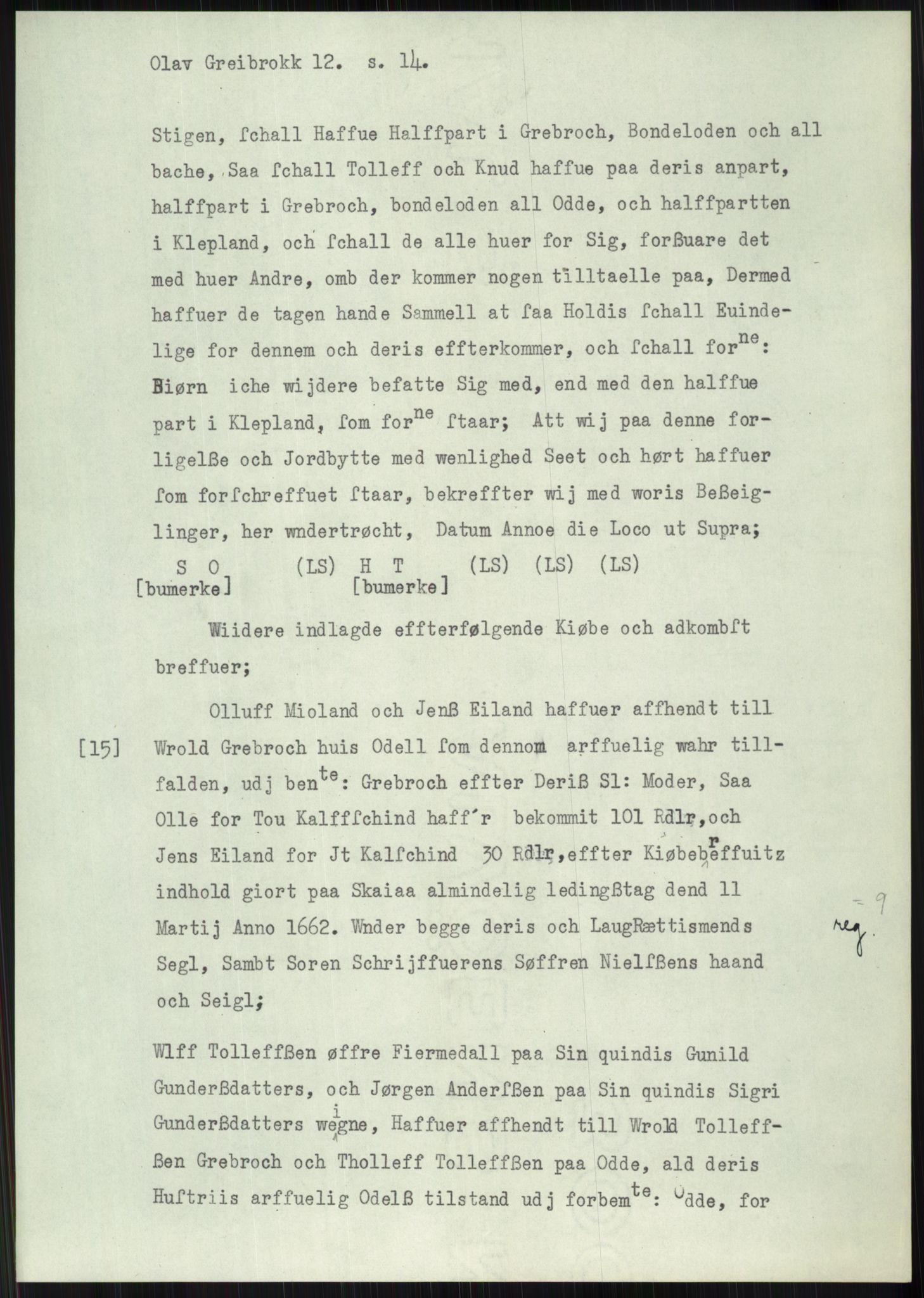 Samlinger til kildeutgivelse, Diplomavskriftsamlingen, AV/RA-EA-4053/H/Ha, p. 1508