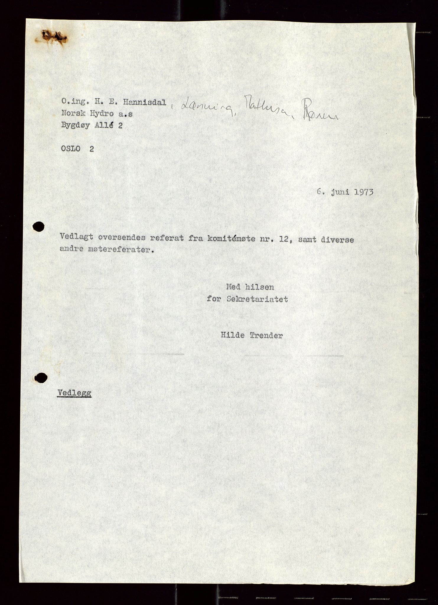 Industridepartementet, Oljekontoret, AV/SAST-A-101348/Di/L0004: DWP, møter, komite`møter, 761 forskning/teknologi, 1972-1975, p. 108