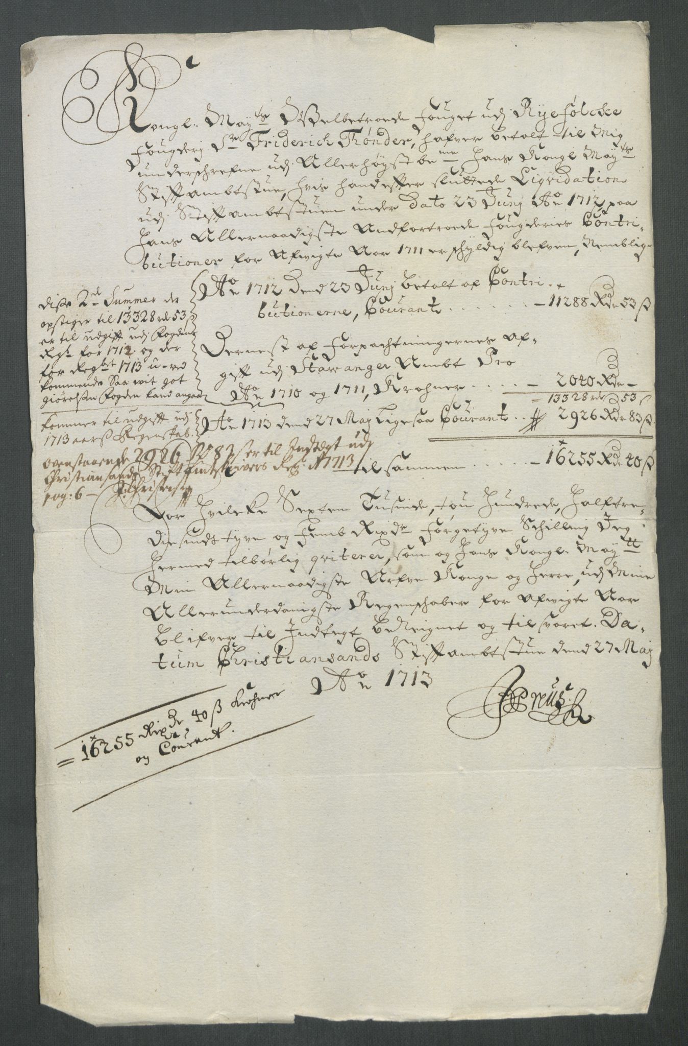 Rentekammeret inntil 1814, Reviderte regnskaper, Fogderegnskap, AV/RA-EA-4092/R47/L2866: Fogderegnskap Ryfylke, 1713, p. 413