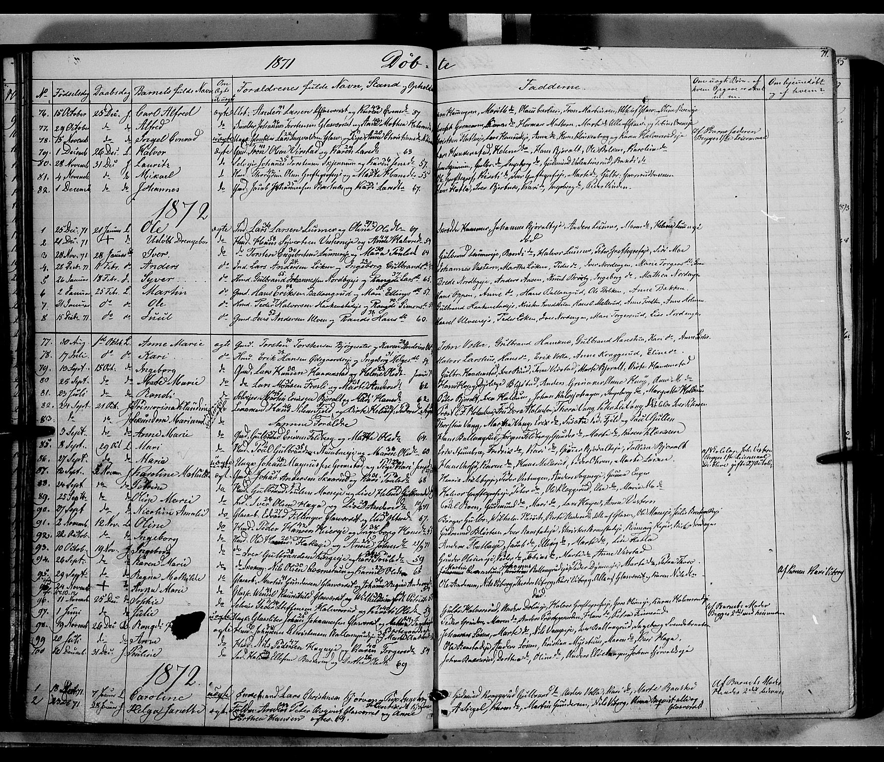 Jevnaker prestekontor, AV/SAH-PREST-116/H/Ha/Haa/L0007: Parish register (official) no. 7, 1858-1876, p. 71