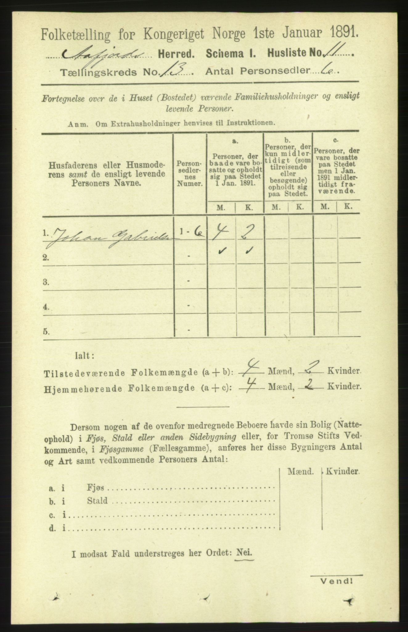 RA, 1891 census for 1630 Åfjord, 1891, p. 4113