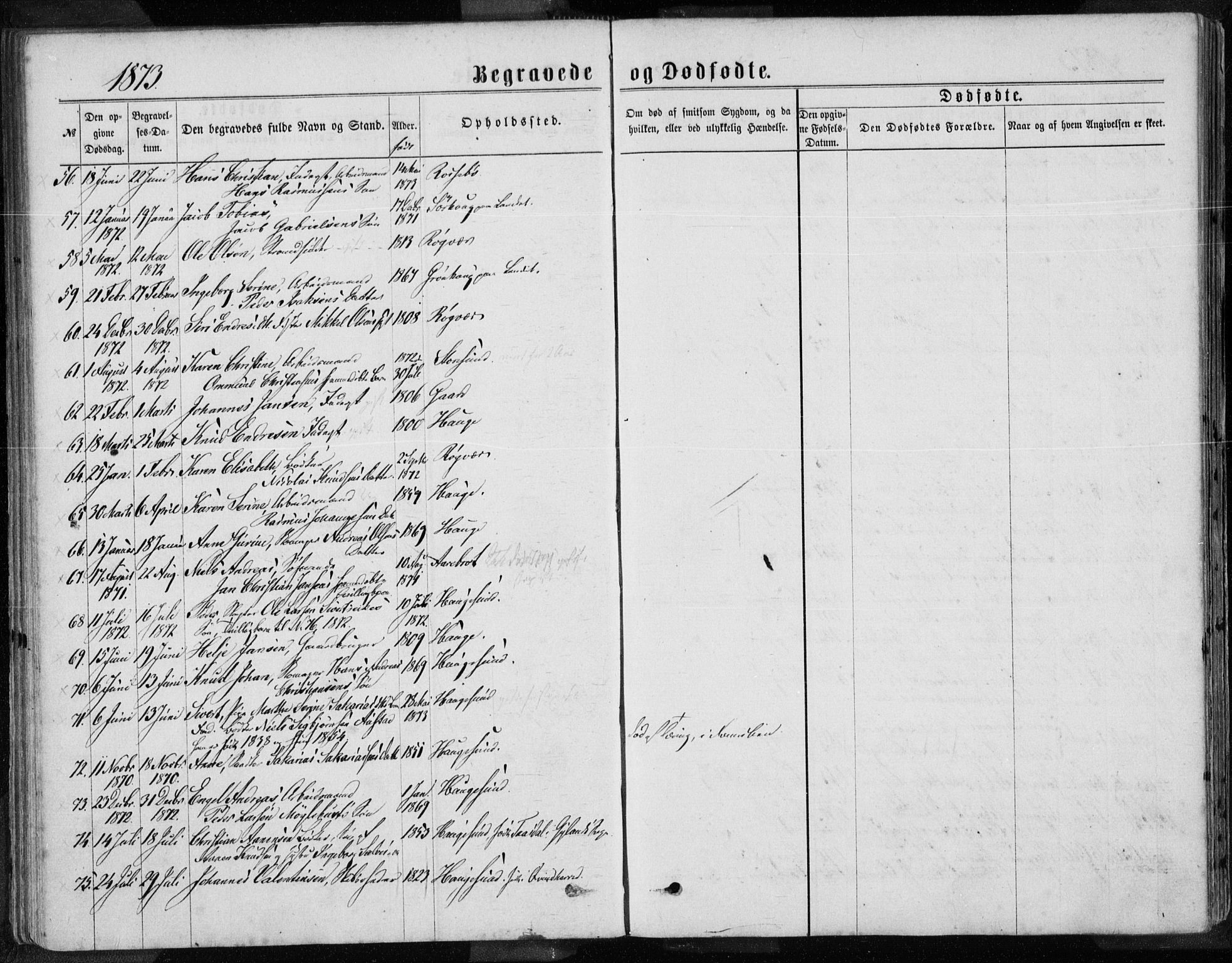 Torvastad sokneprestkontor, AV/SAST-A -101857/H/Ha/Haa/L0013: Parish register (official) no. A 12.2, 1867-1877