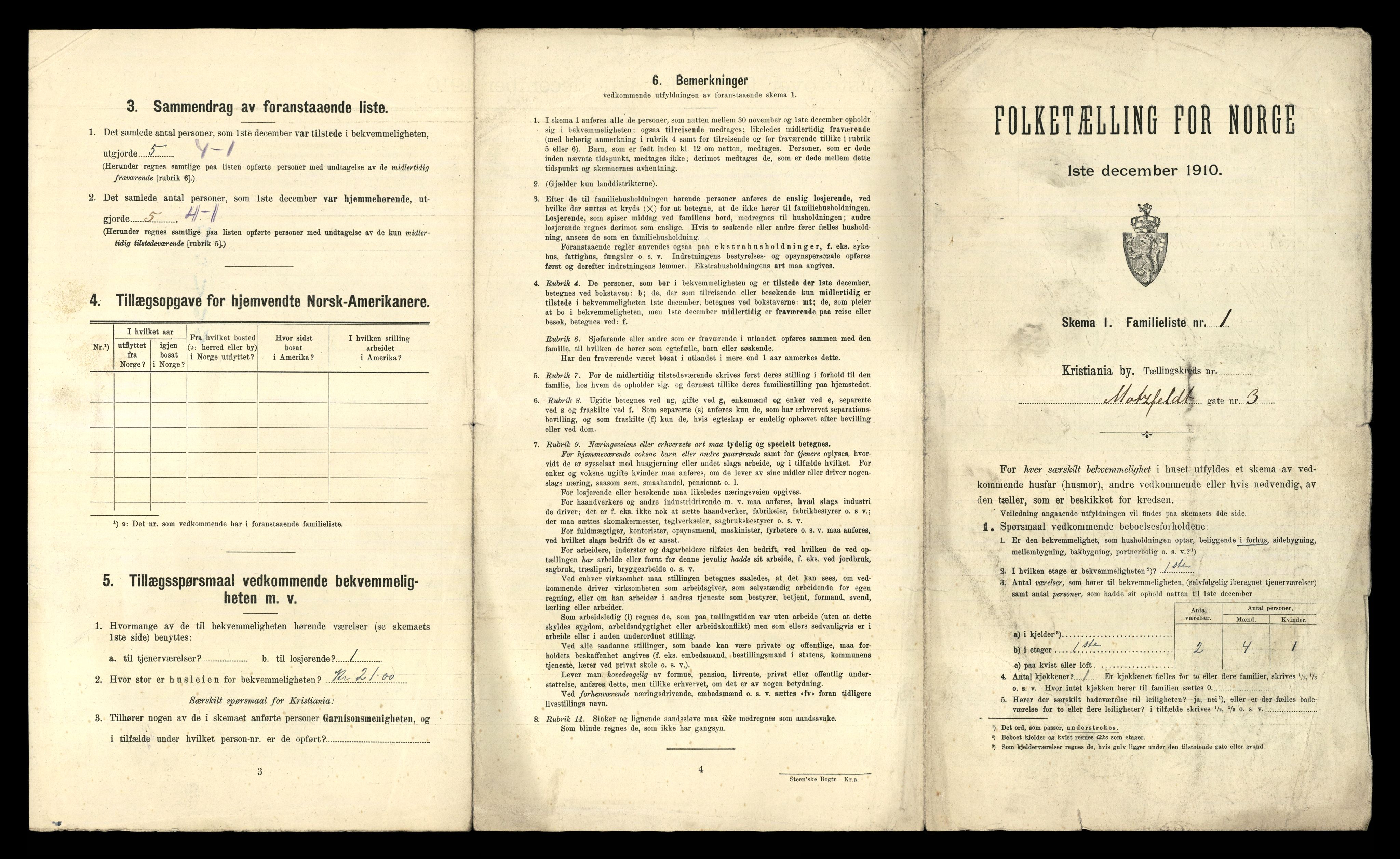 RA, 1910 census for Kristiania, 1910, p. 64223