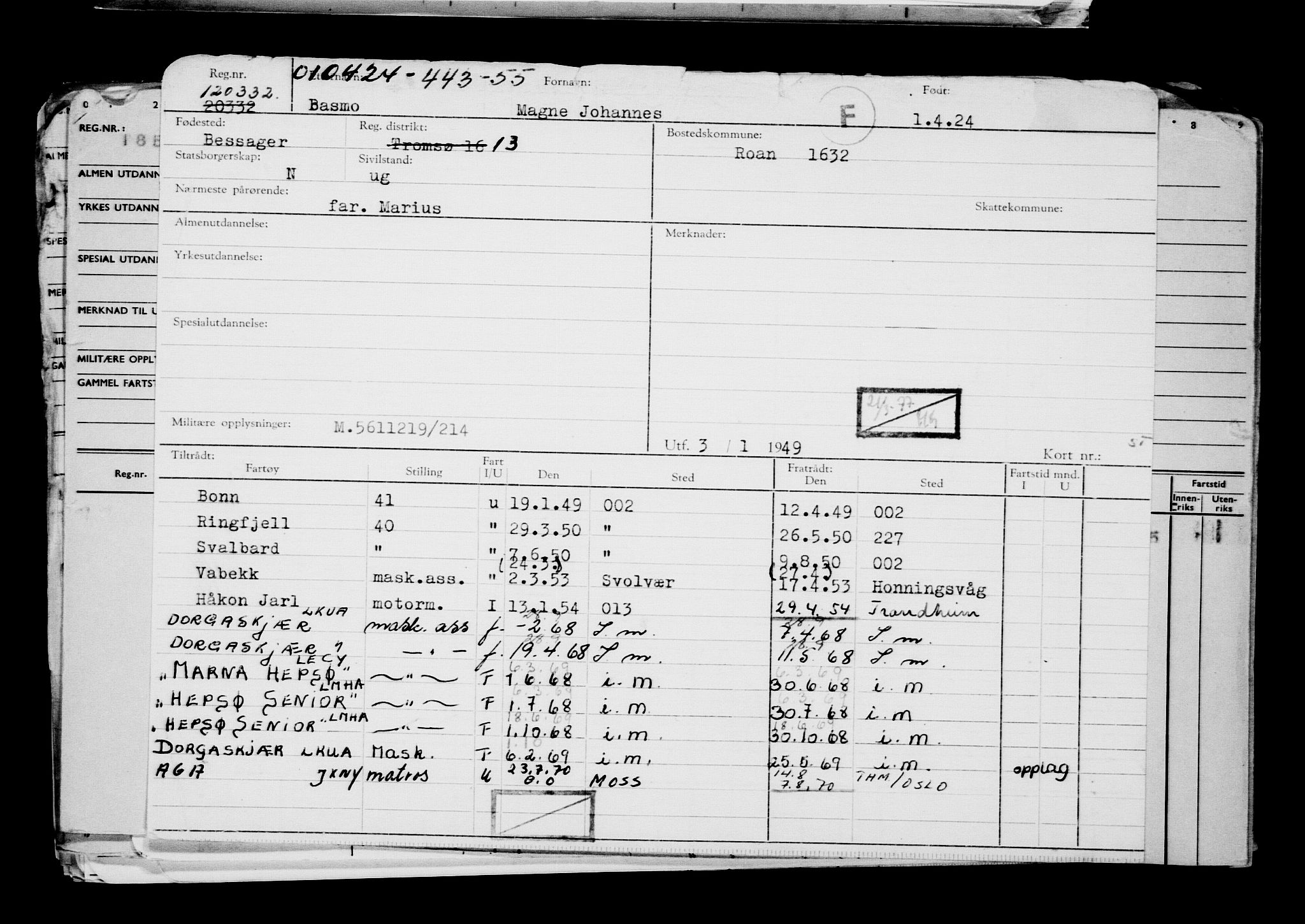 Direktoratet for sjømenn, RA/S-3545/G/Gb/L0229: Hovedkort, 1924, p. 528