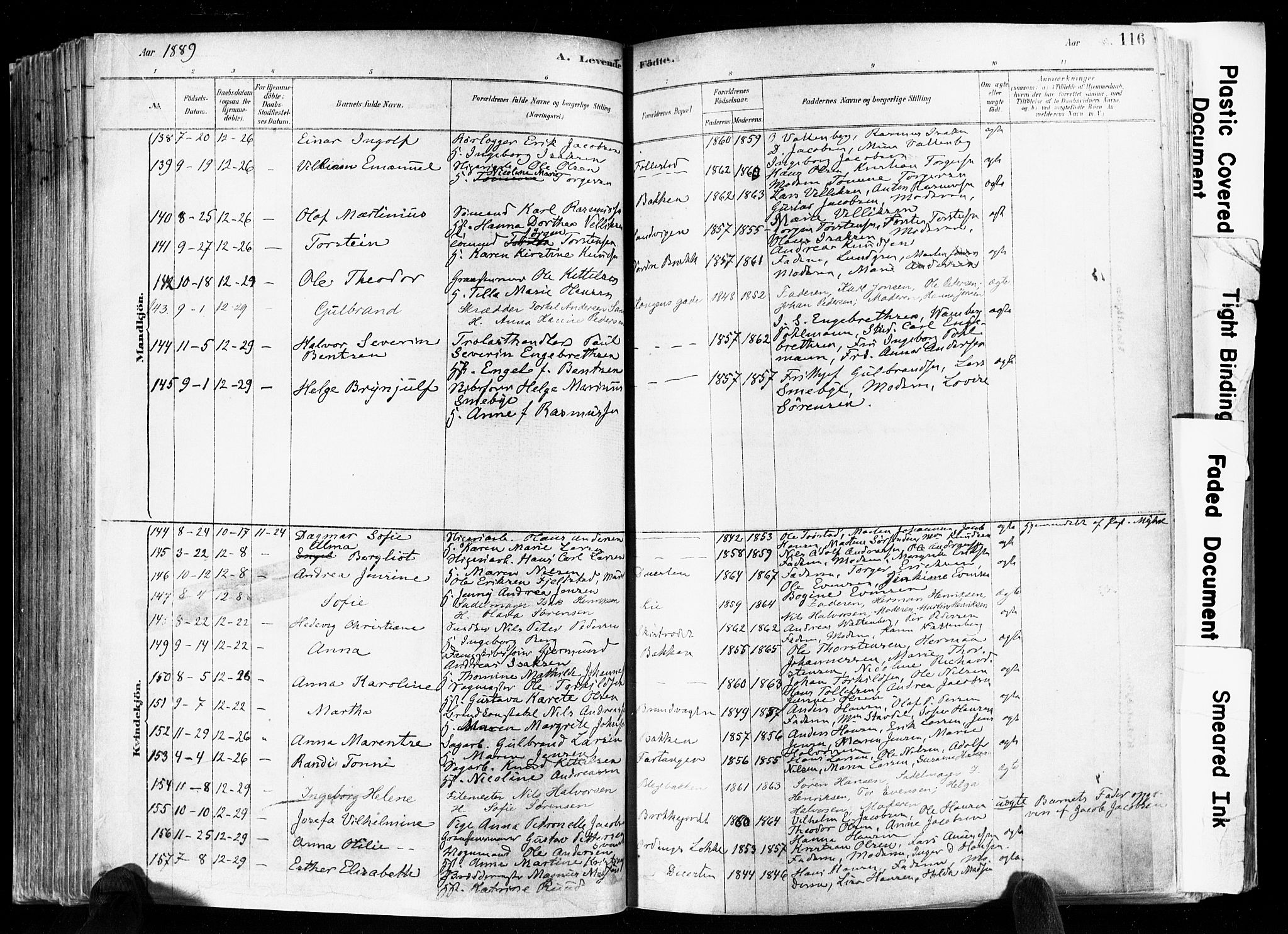 Skien kirkebøker, AV/SAKO-A-302/F/Fa/L0009: Parish register (official) no. 9, 1878-1890, p. 116