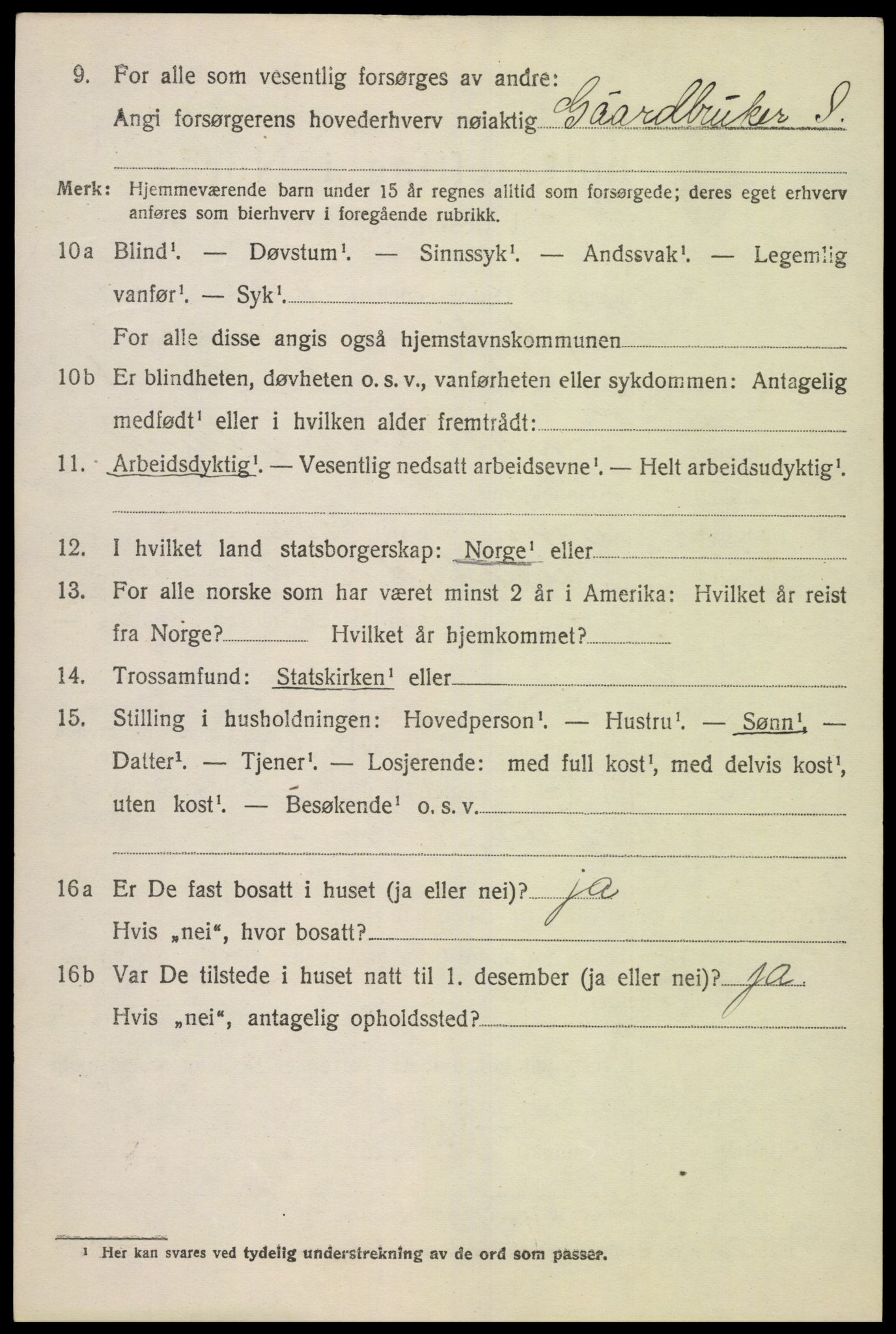 SAK, 1920 census for Greipstad, 1920, p. 1503