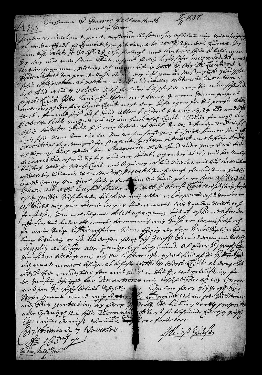Stattholderembetet 1572-1771, RA/EA-2870/Af/L0002: Avskrifter av vedlegg til originale supplikker, nummerert i samsvar med supplikkbøkene, 1687-1689, p. 39