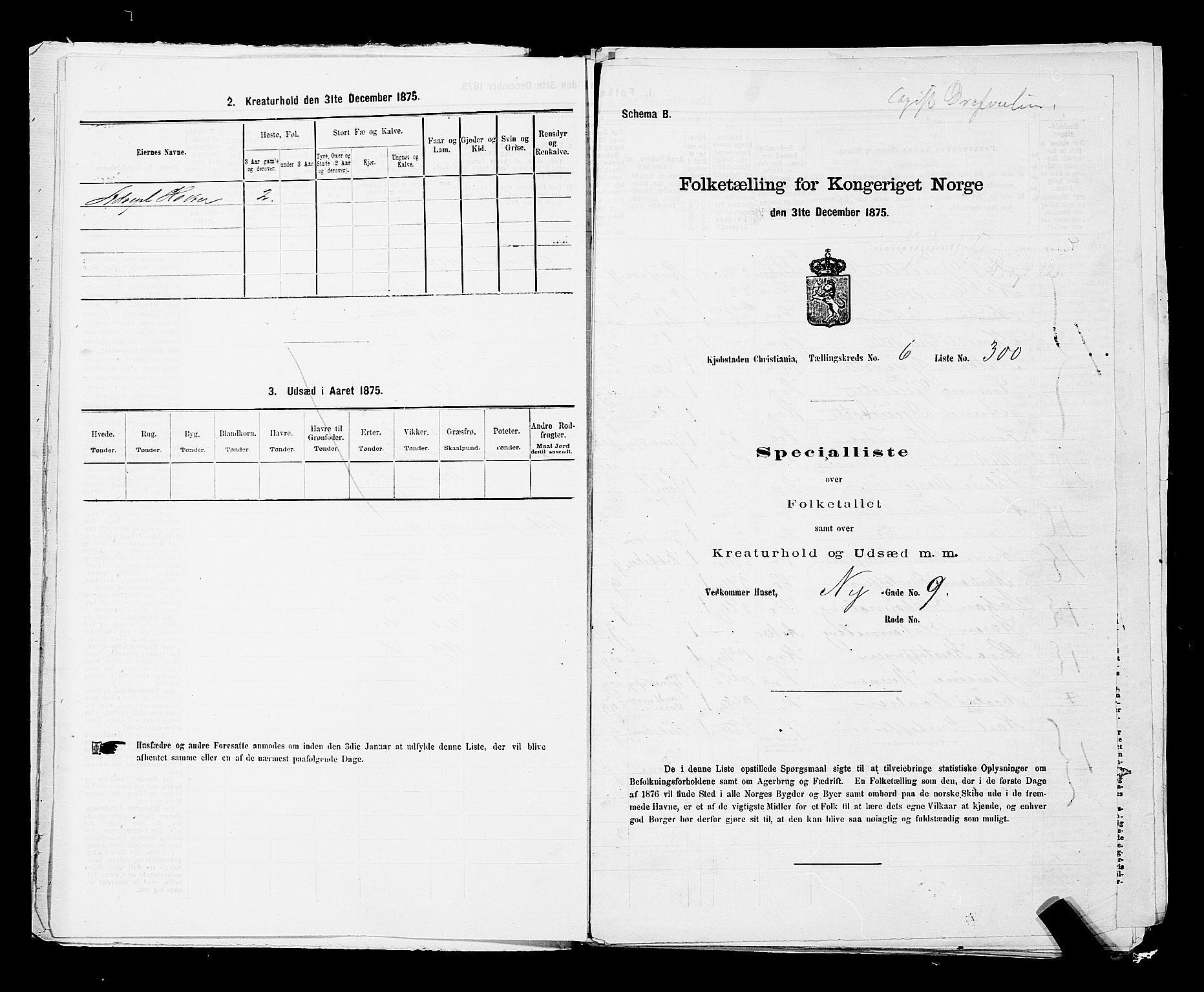 RA, 1875 census for 0301 Kristiania, 1875, p. 894