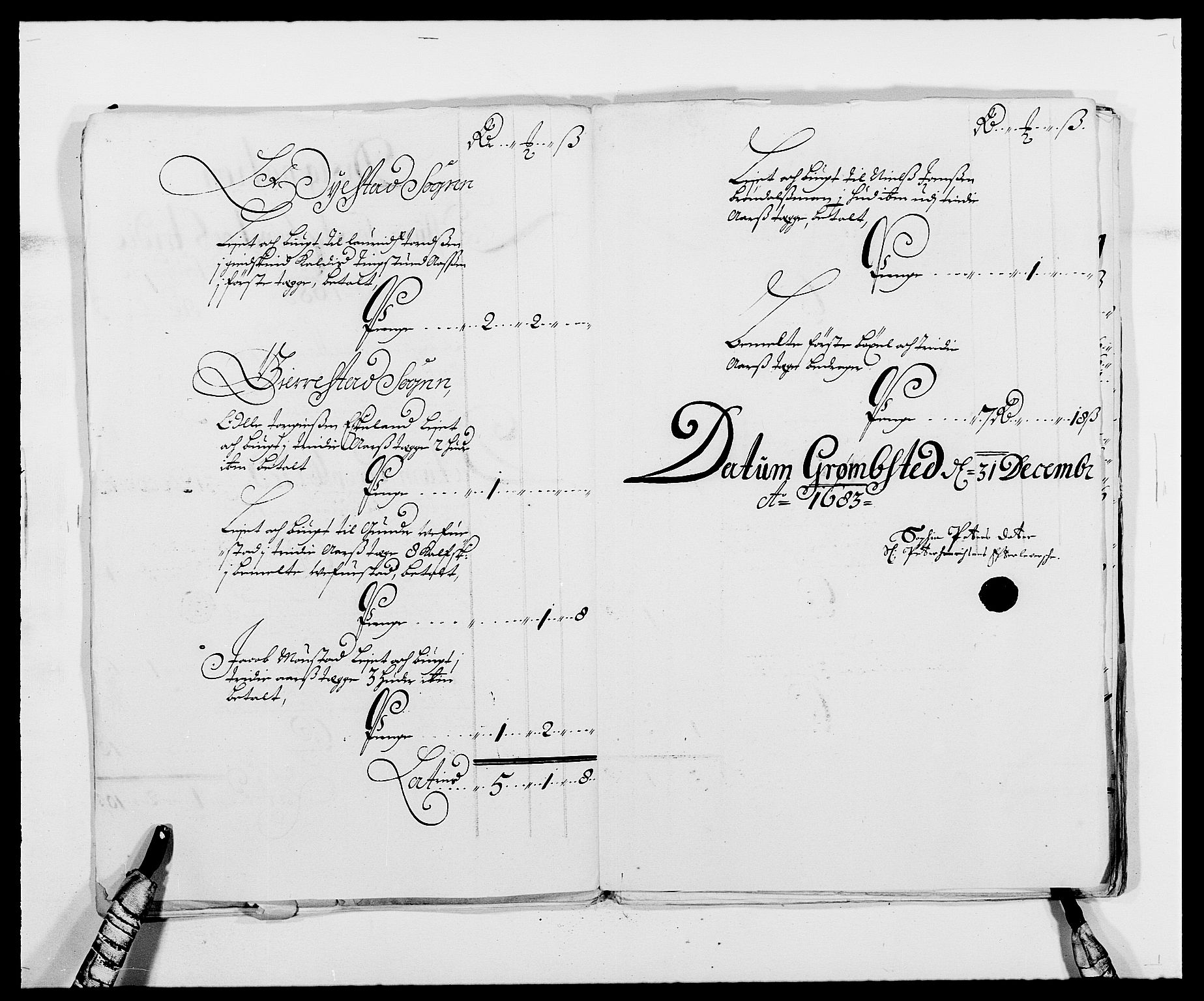 Rentekammeret inntil 1814, Reviderte regnskaper, Fogderegnskap, AV/RA-EA-4092/R39/L2305: Fogderegnskap Nedenes, 1683, p. 60