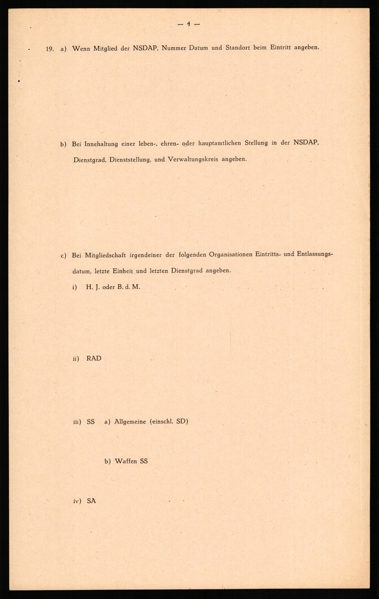 Forsvaret, Forsvarets overkommando II, RA/RAFA-3915/D/Db/L0019: CI Questionaires. Tyske okkupasjonsstyrker i Norge. Tyskere., 1945-1946, p. 300