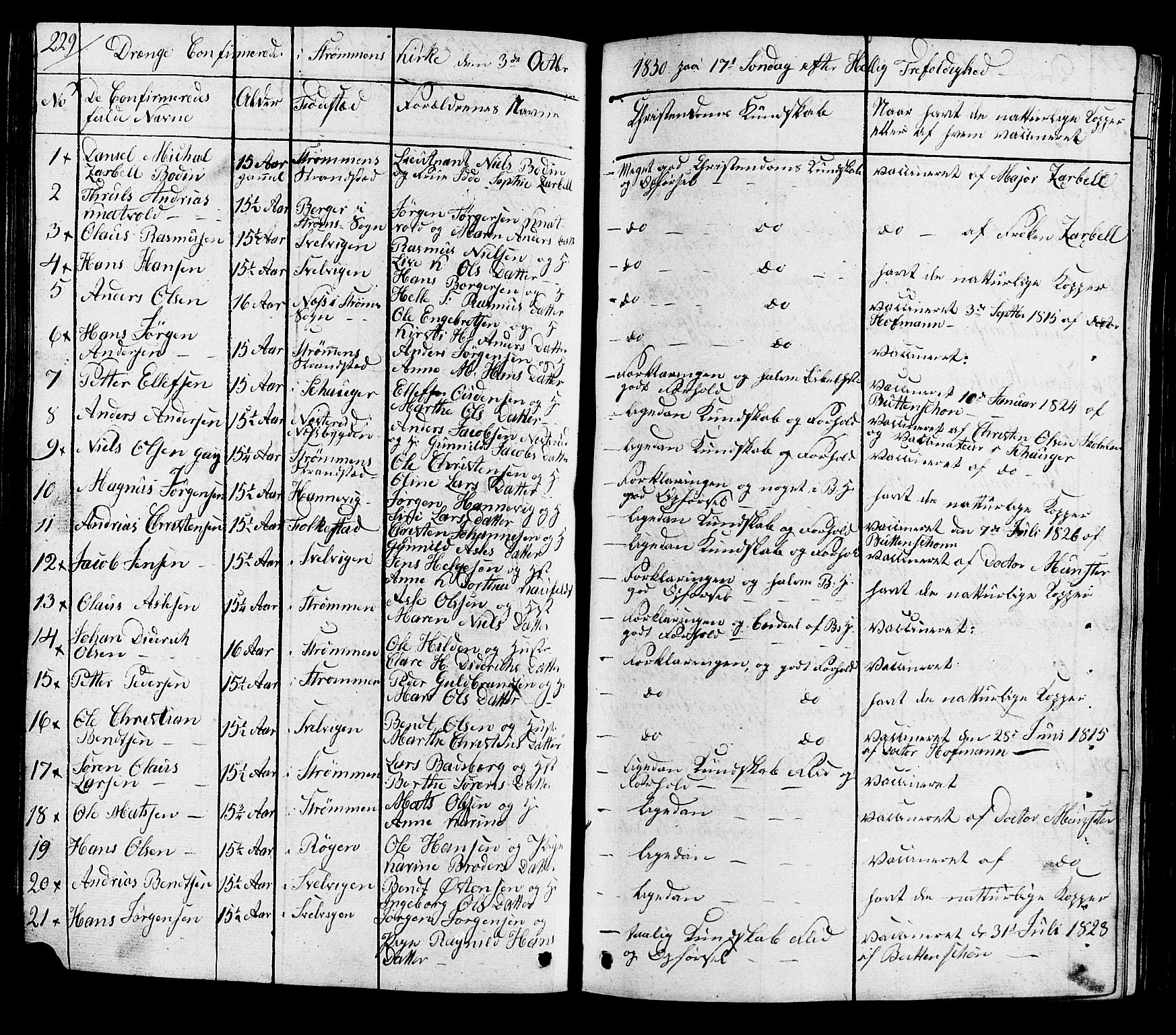Hurum kirkebøker, SAKO/A-229/G/Ga/L0002: Parish register (copy) no. I 2, 1827-1857, p. 229