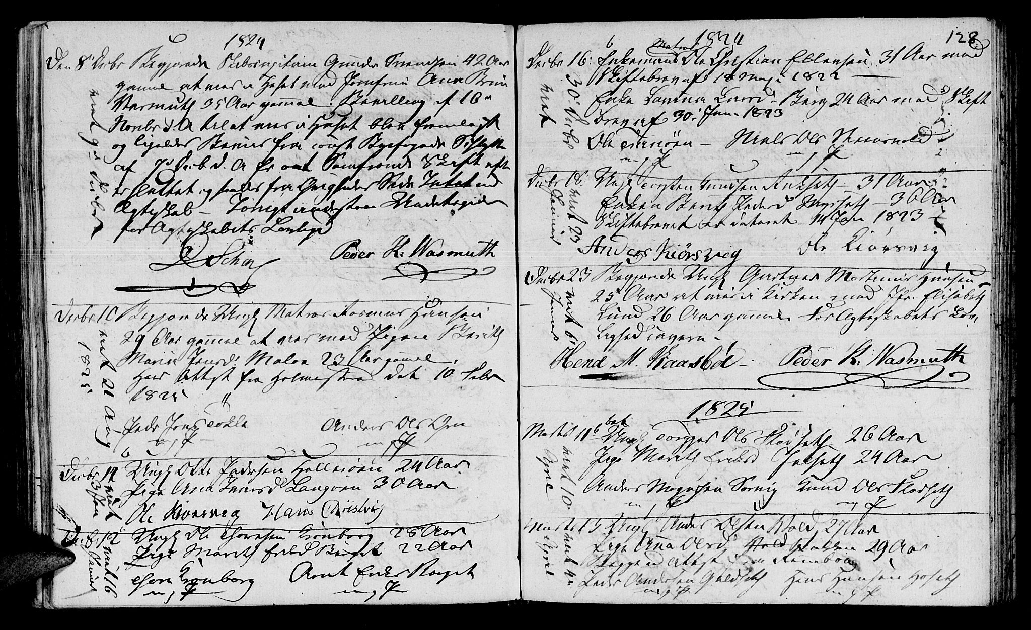 Ministerialprotokoller, klokkerbøker og fødselsregistre - Møre og Romsdal, SAT/A-1454/568/L0795: Parish register (official) no. 568A04, 1802-1845, p. 128