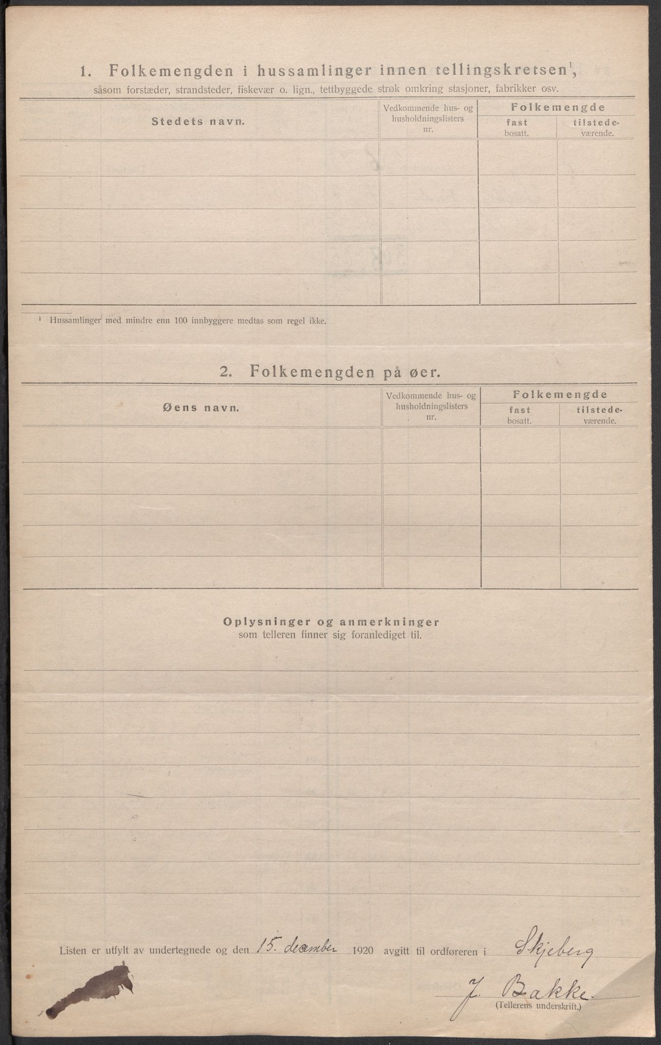 SAO, 1920 census for Skjeberg, 1920, p. 17