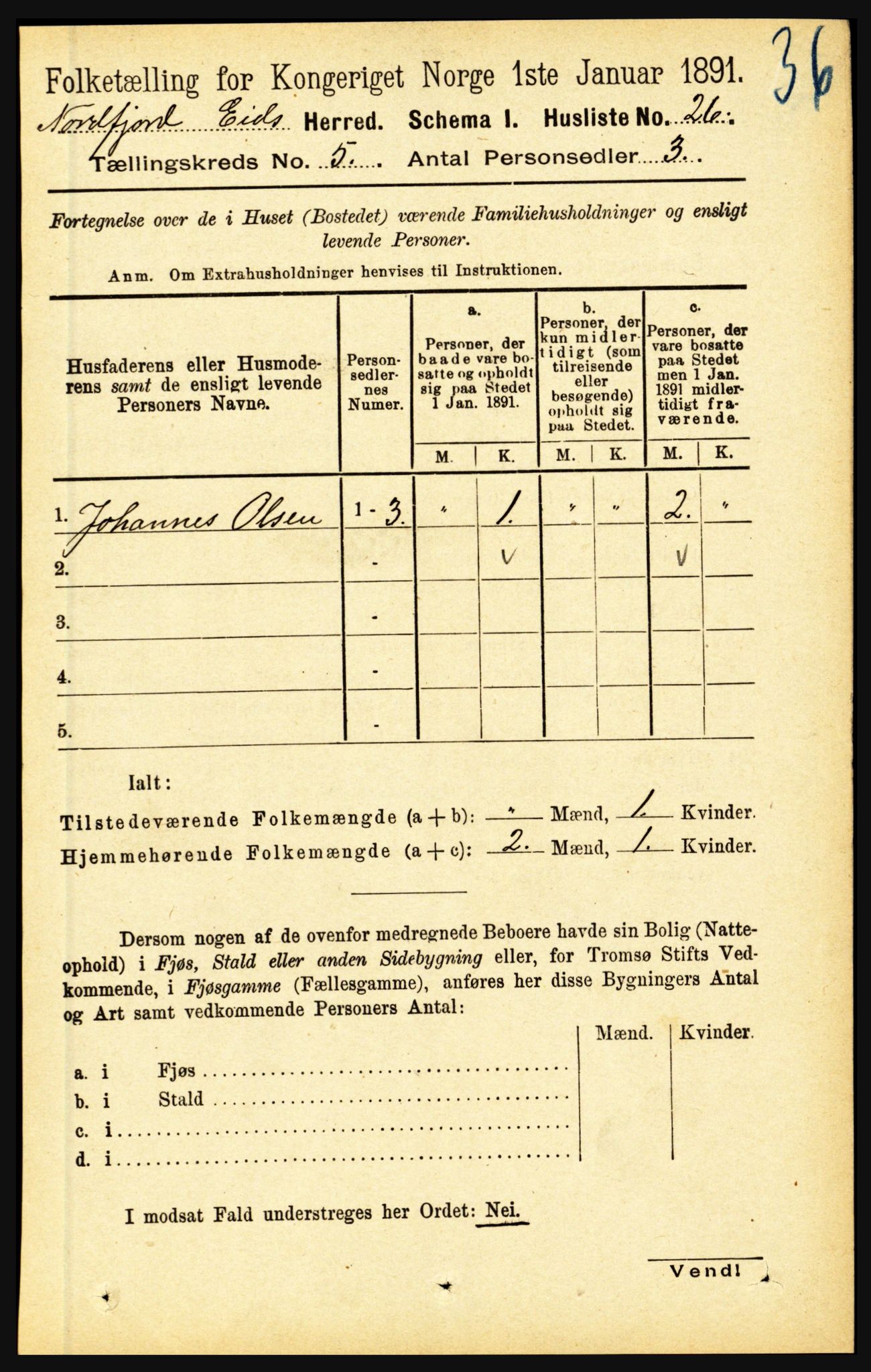 RA, 1891 census for 1443 Eid, 1891, p. 1131