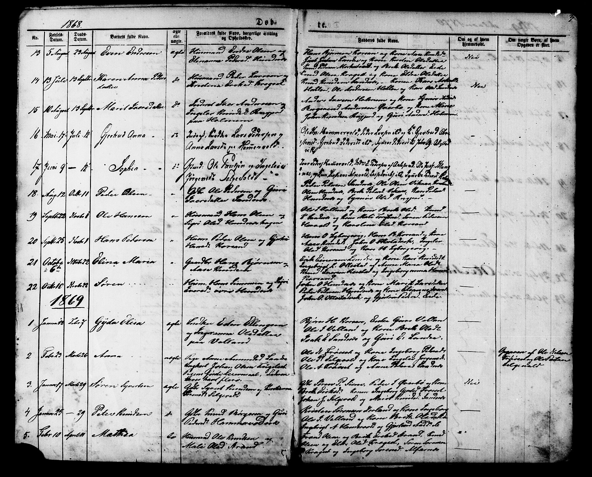 Ministerialprotokoller, klokkerbøker og fødselsregistre - Møre og Romsdal, SAT/A-1454/548/L0614: Parish register (copy) no. 548C02, 1867-1917, p. 3
