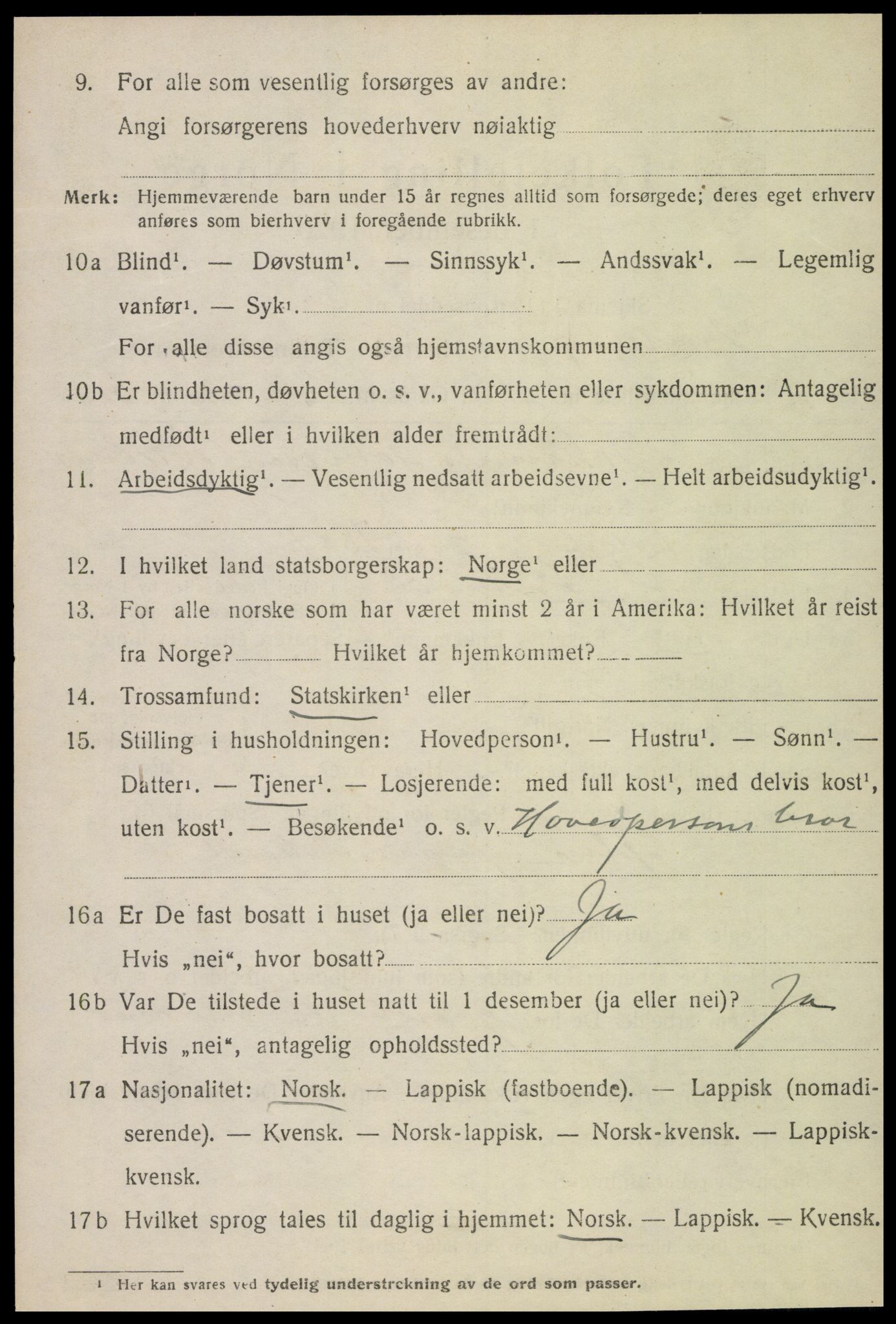 SAT, 1920 census for Inderøy, 1920, p. 3226