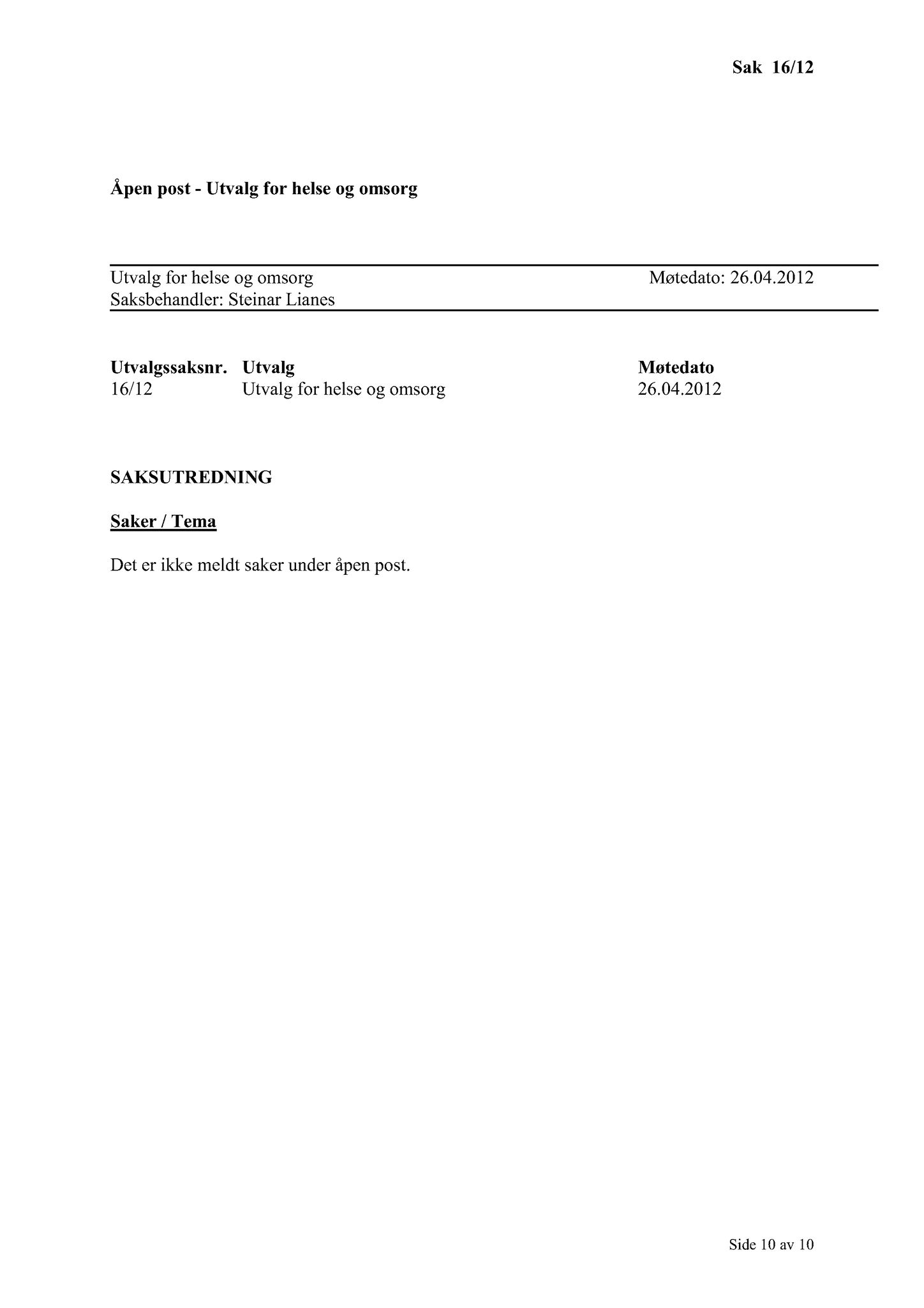 Klæbu Kommune, TRKO/KK/05-UOm/L003: Utvalg for omsorg - Møtedokumenter, 2012, p. 133