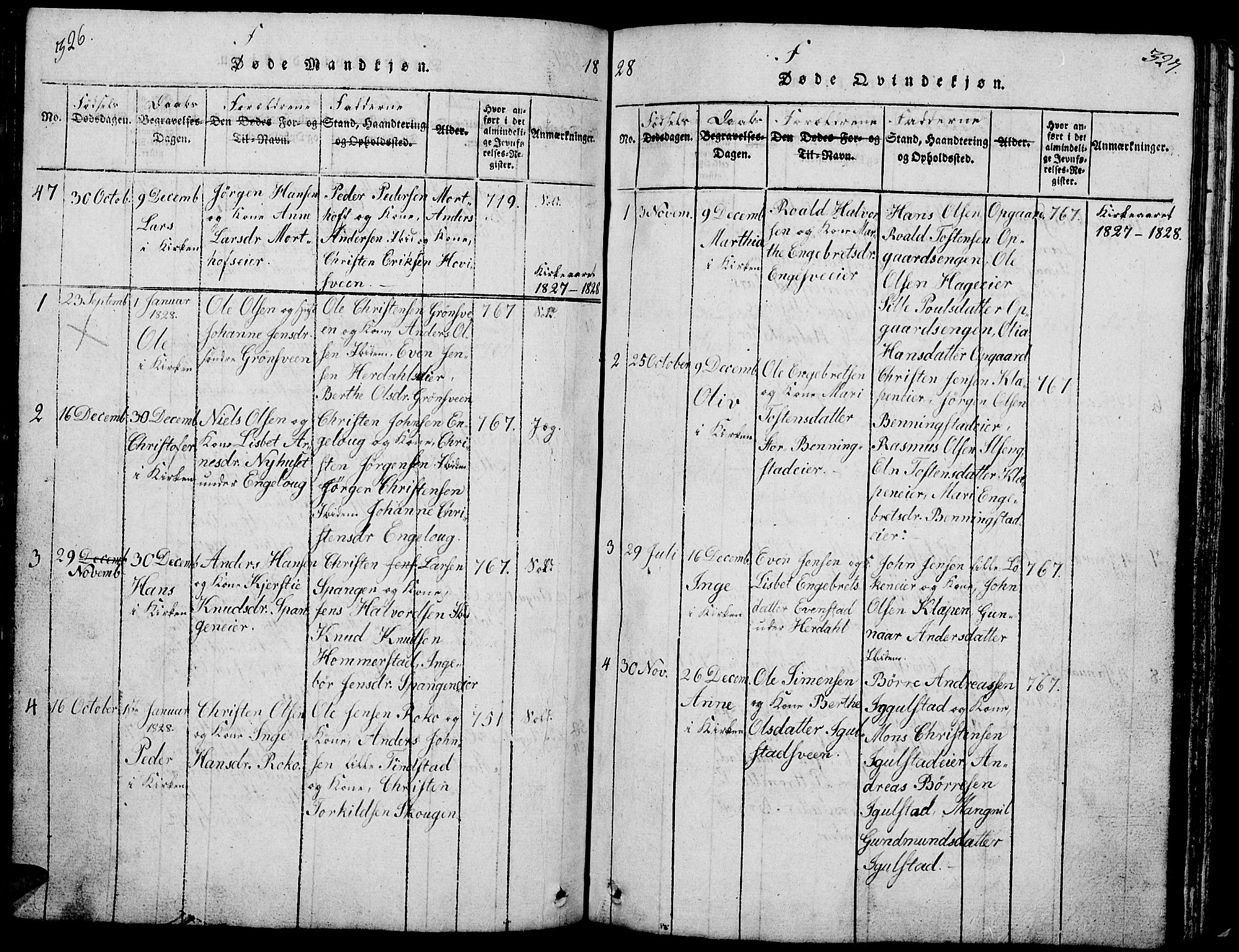 Løten prestekontor, SAH/PREST-022/L/La/L0001: Parish register (copy) no. 1, 1812-1832, p. 326-327