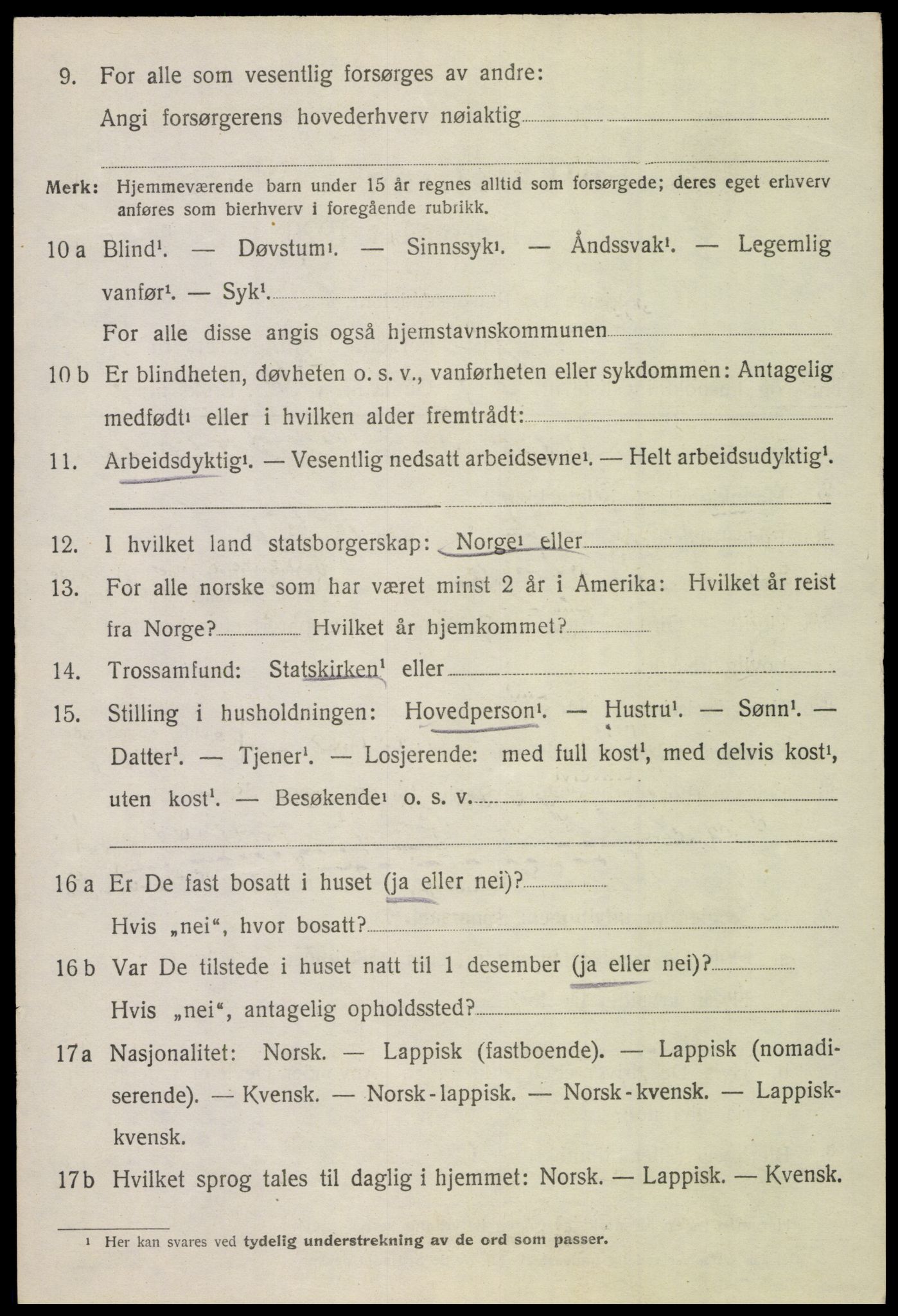 SAT, 1920 census for Borge, 1920, p. 5072