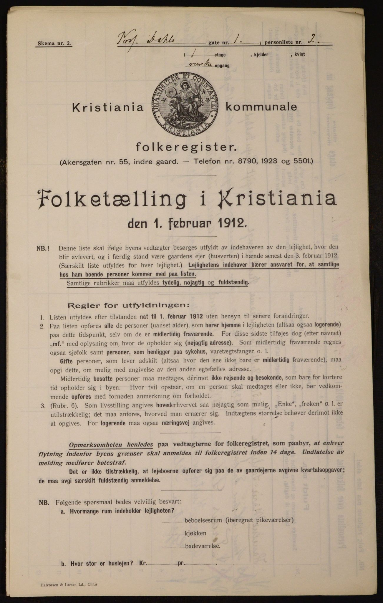 OBA, Municipal Census 1912 for Kristiania, 1912, p. 81627