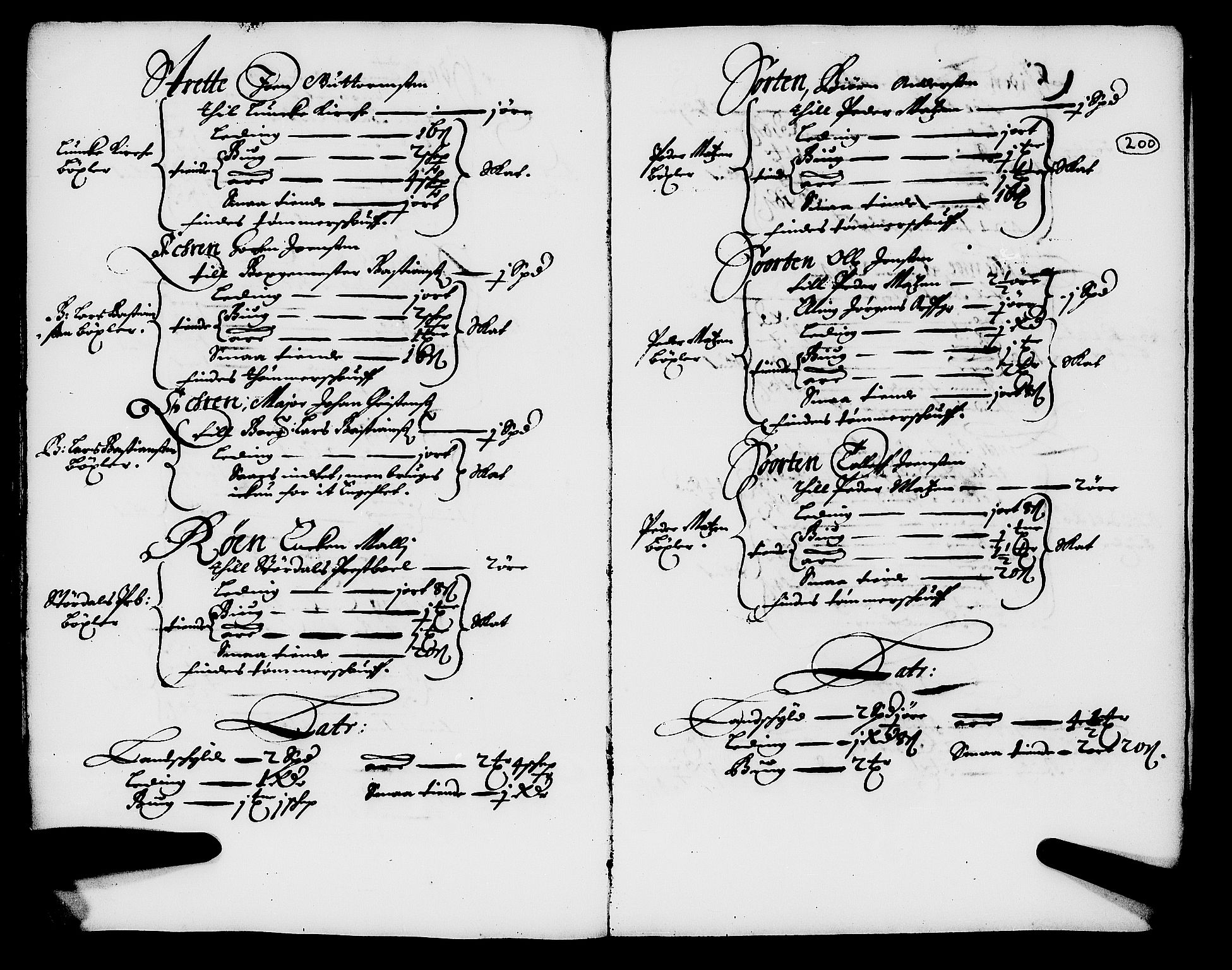 Rentekammeret inntil 1814, Realistisk ordnet avdeling, RA/EA-4070/N/Nb/Nba/L0054: Stjørdal len, 1669, p. 199b-200a