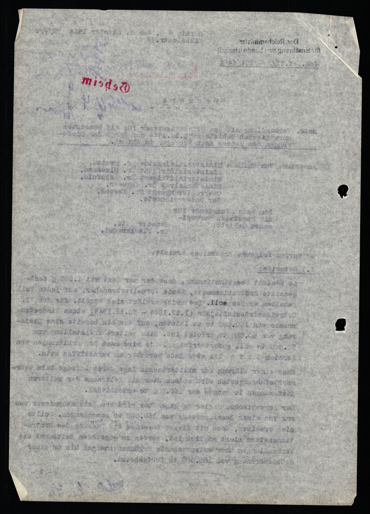 Forsvarets Overkommando. 2 kontor. Arkiv 11.4. Spredte tyske arkivsaker, AV/RA-RAFA-7031/D/Dar/Darb/L0002: Reichskommissariat, 1940-1945, p. 1231