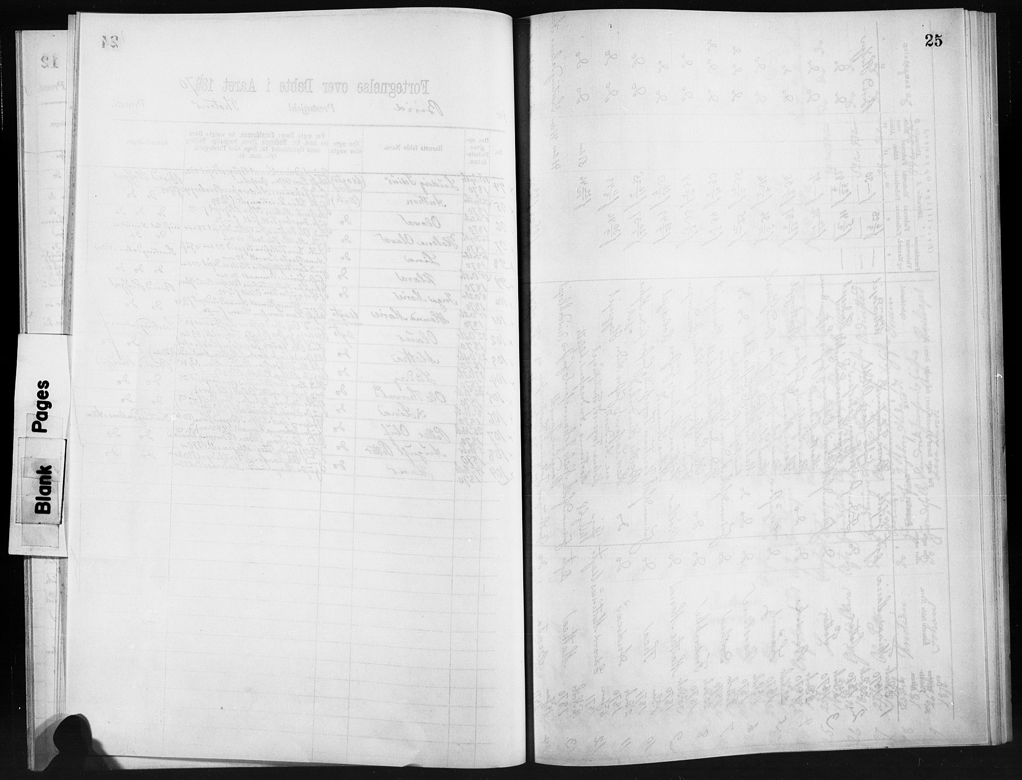 Statistisk sentralbyrå, Sosiodemografiske emner, Befolkning, RA/S-2228/D/Dd: Parish register (official) no. -, 1866-1872, p. 25